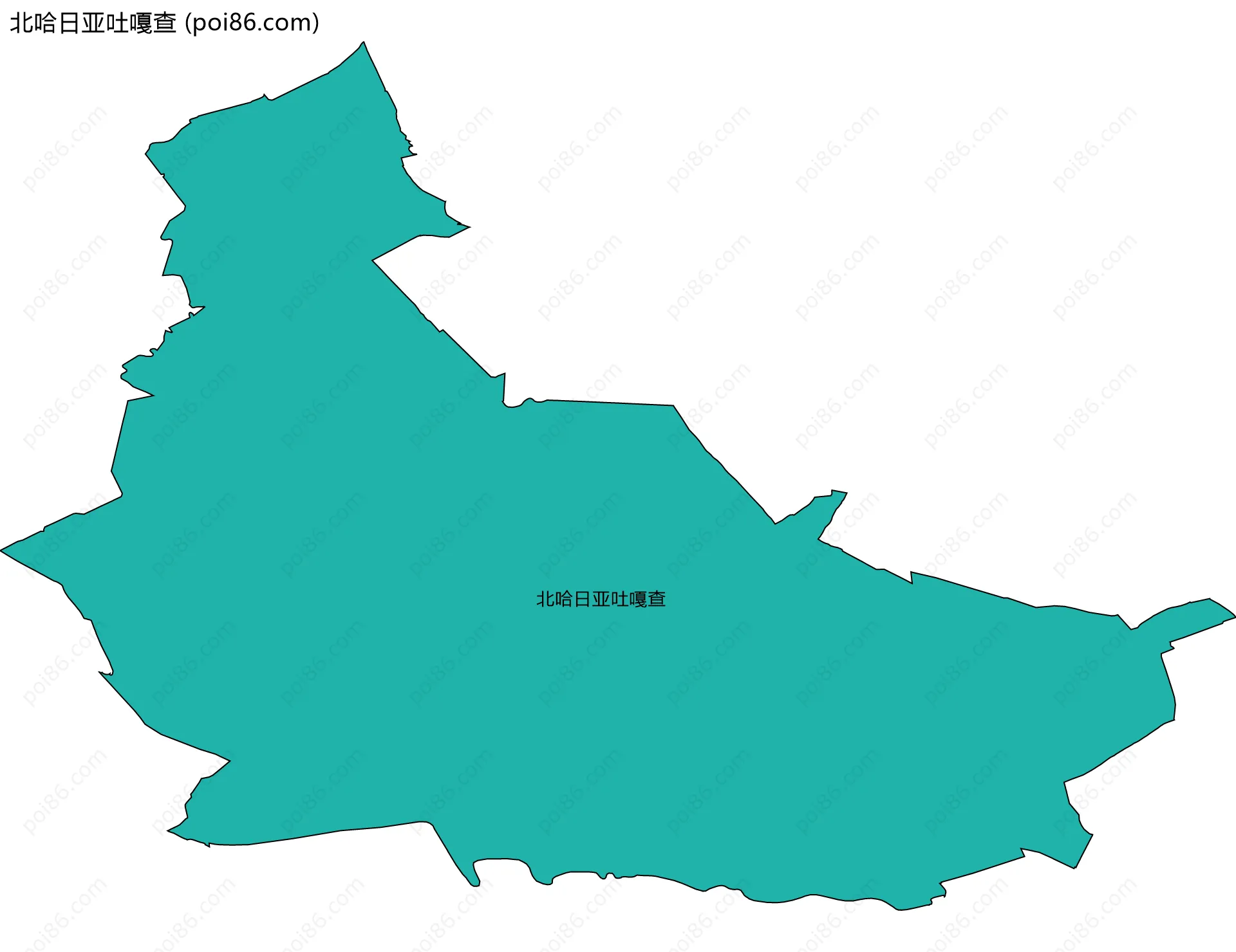 北哈日亚吐嘎查边界地图