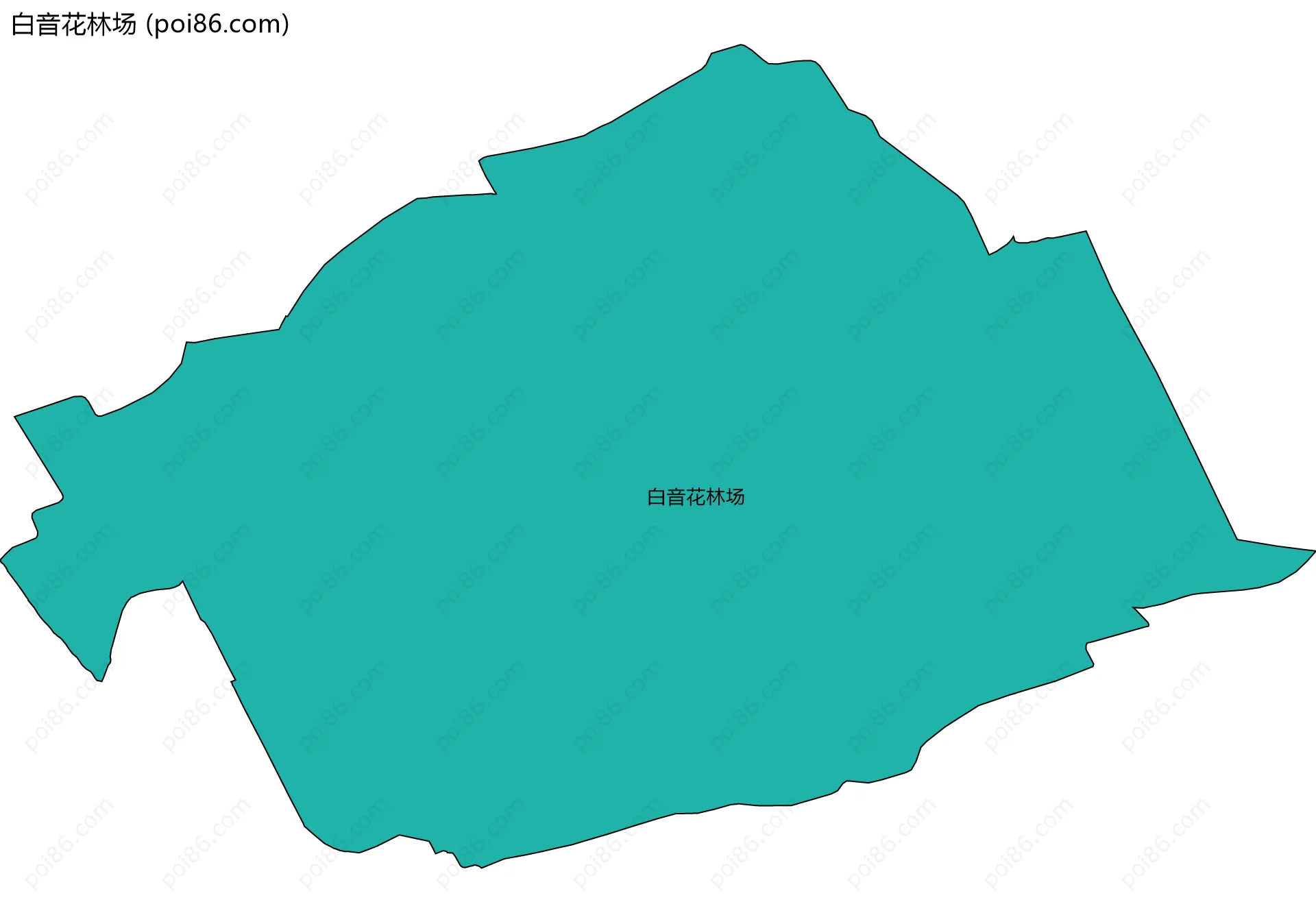 白音花林场边界地图