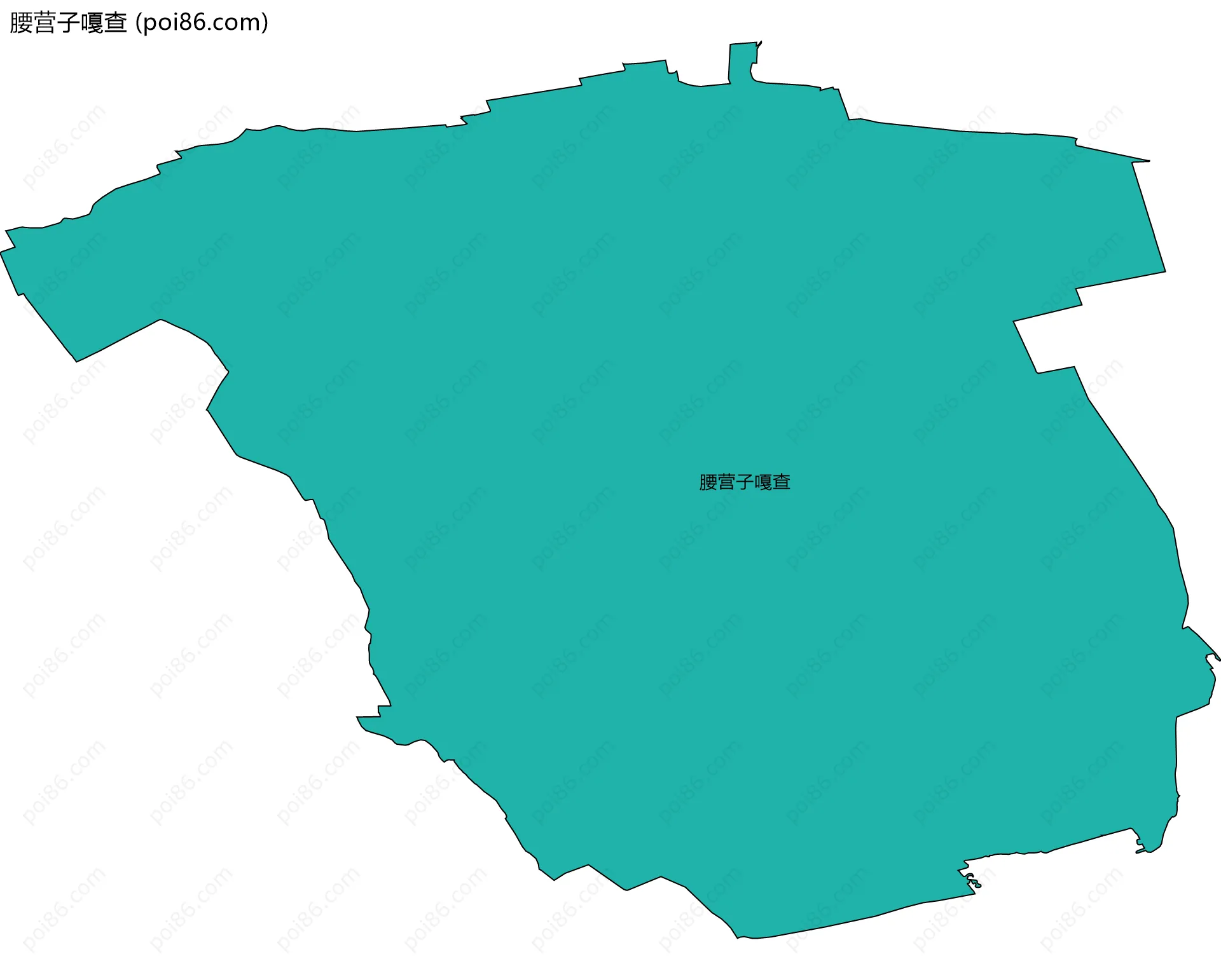 腰营子嘎查边界地图