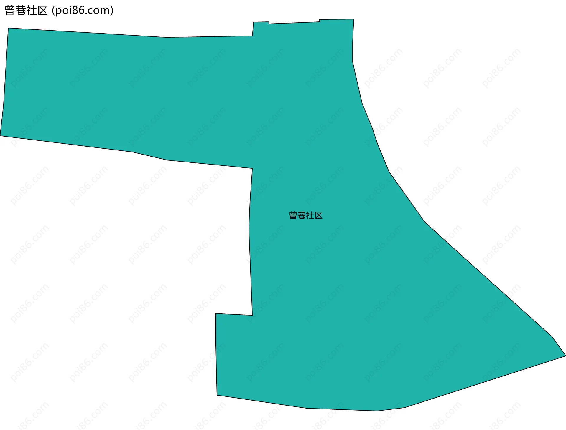 曾巷社区边界地图