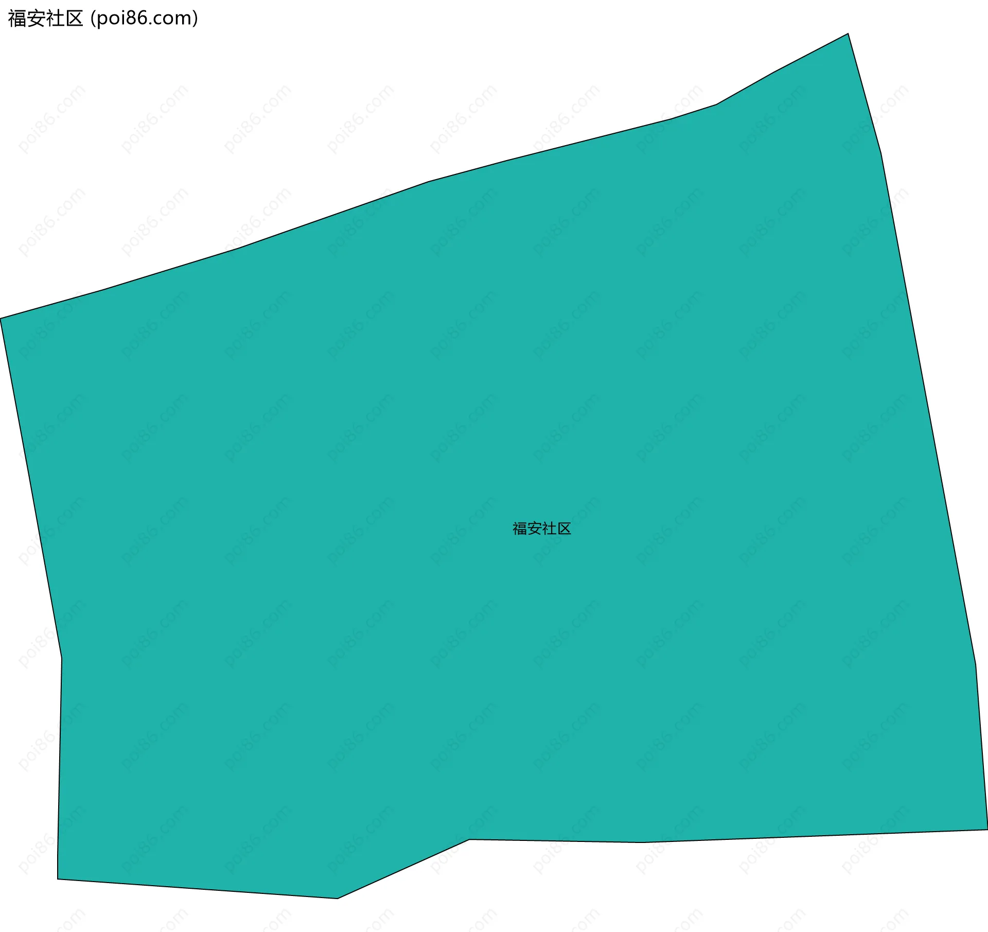 福安社区边界地图