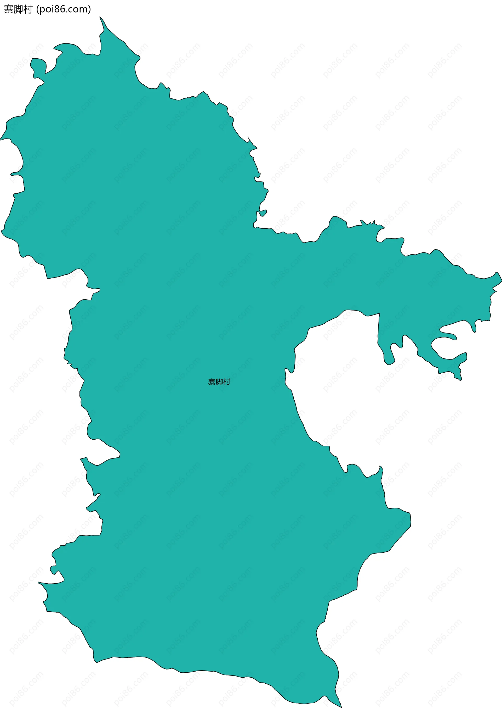 寨脚村边界地图