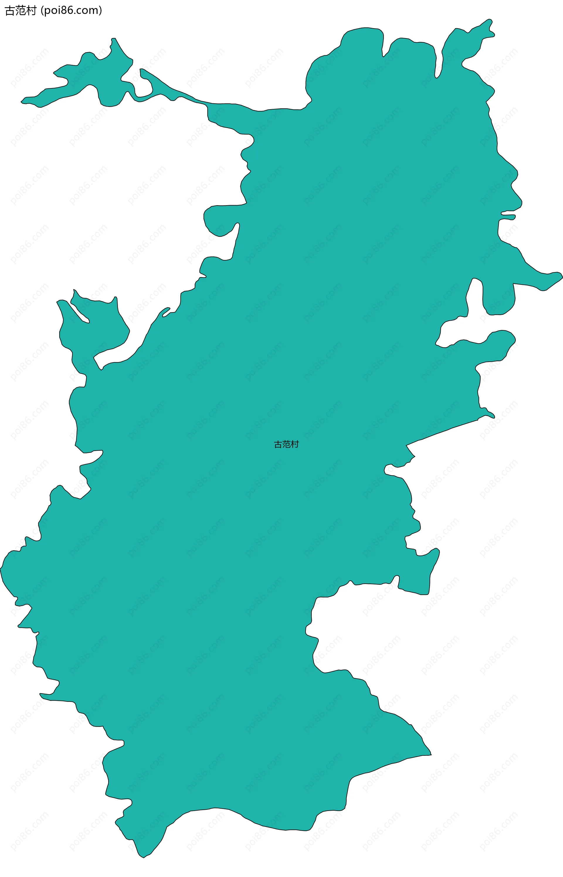 古范村边界地图