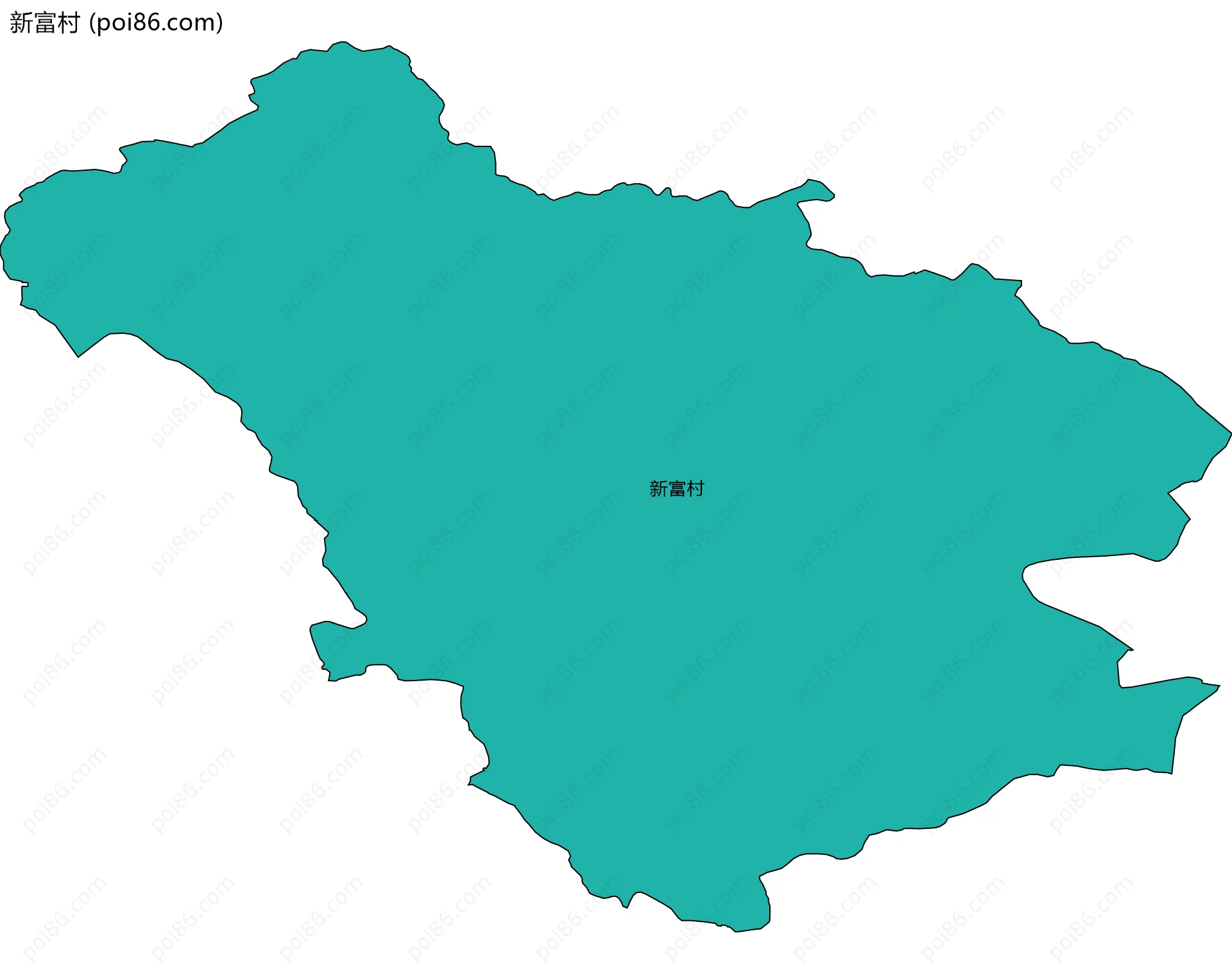 新富村边界地图