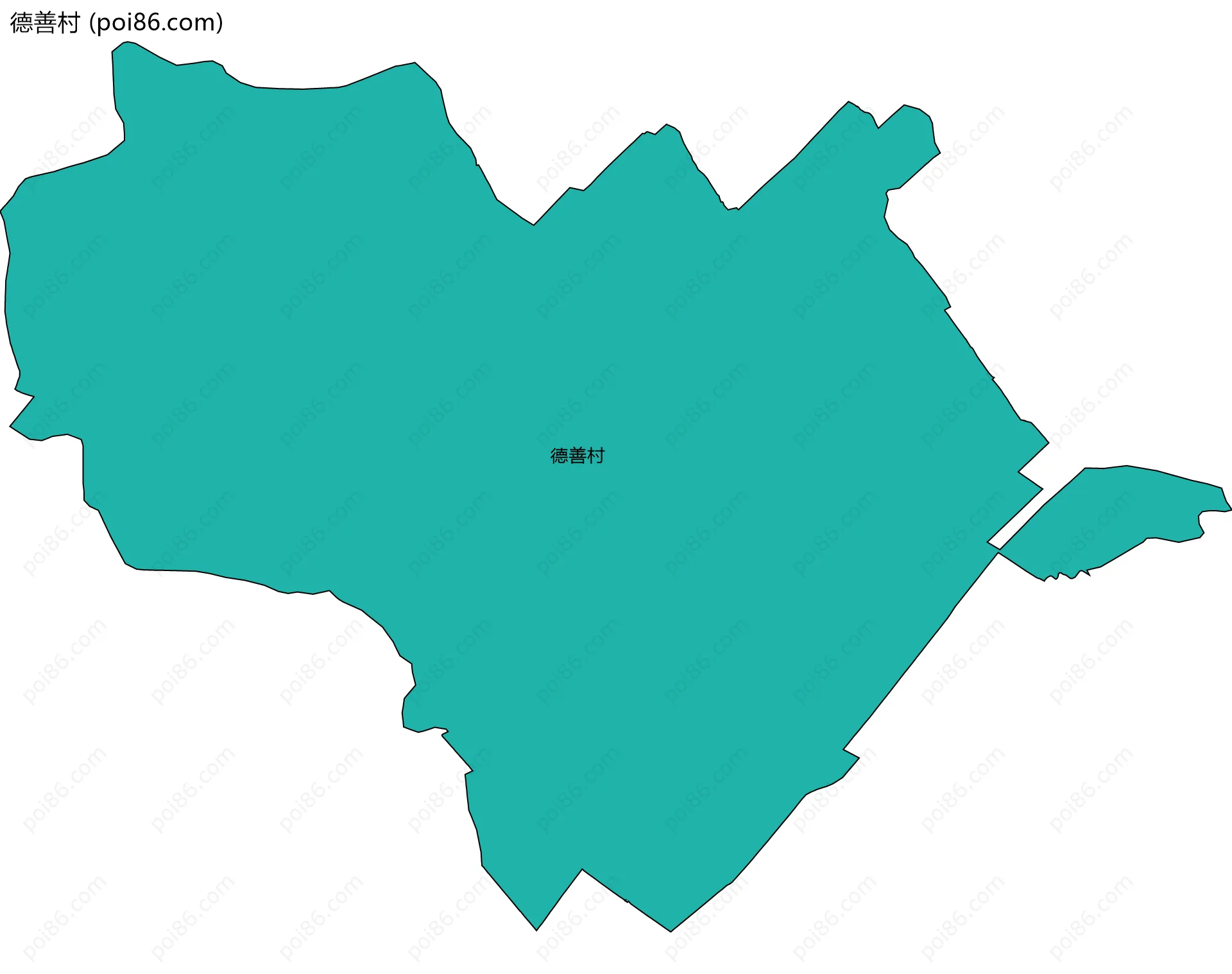 德善村边界地图