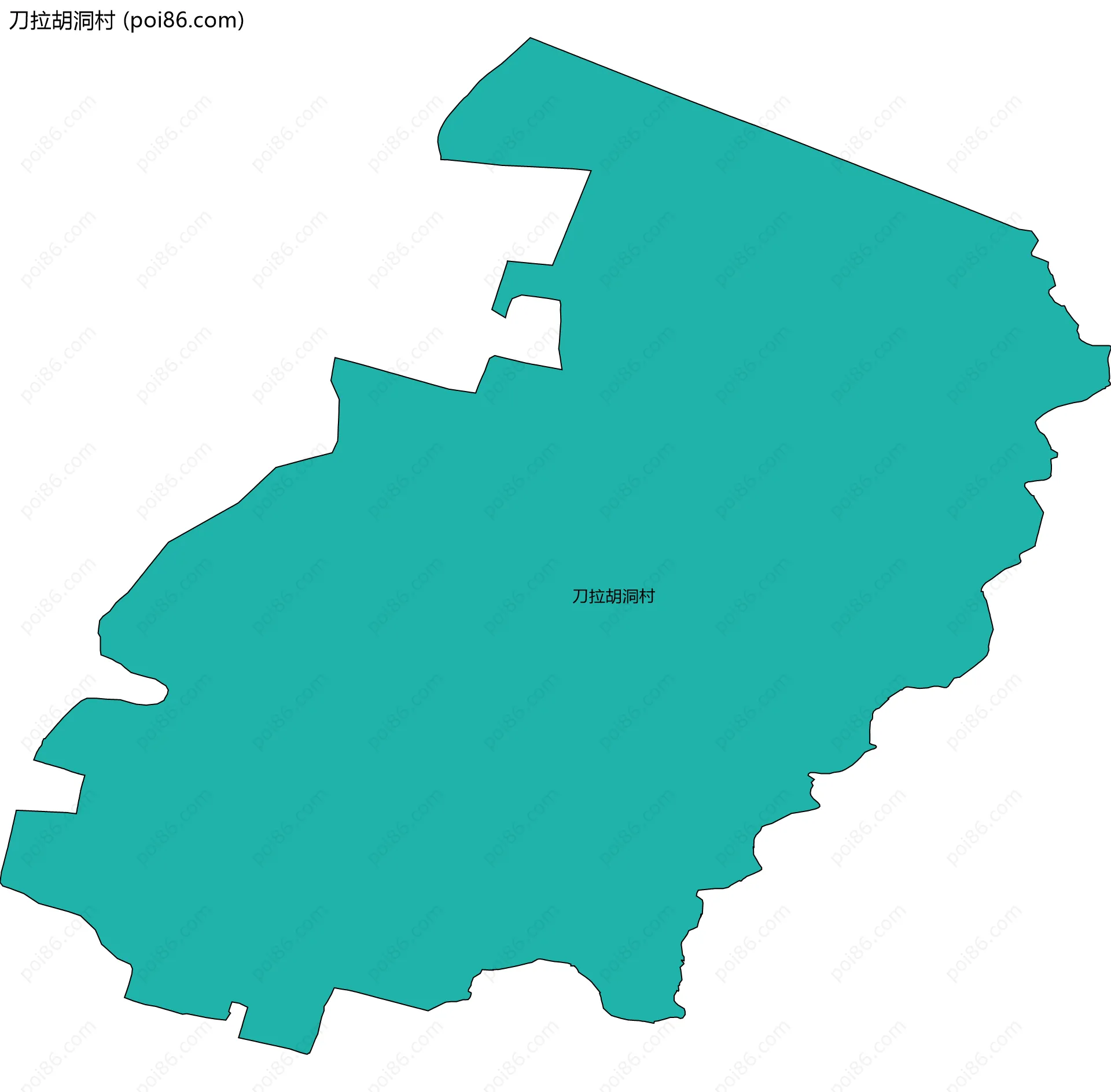 刀拉胡洞村边界地图