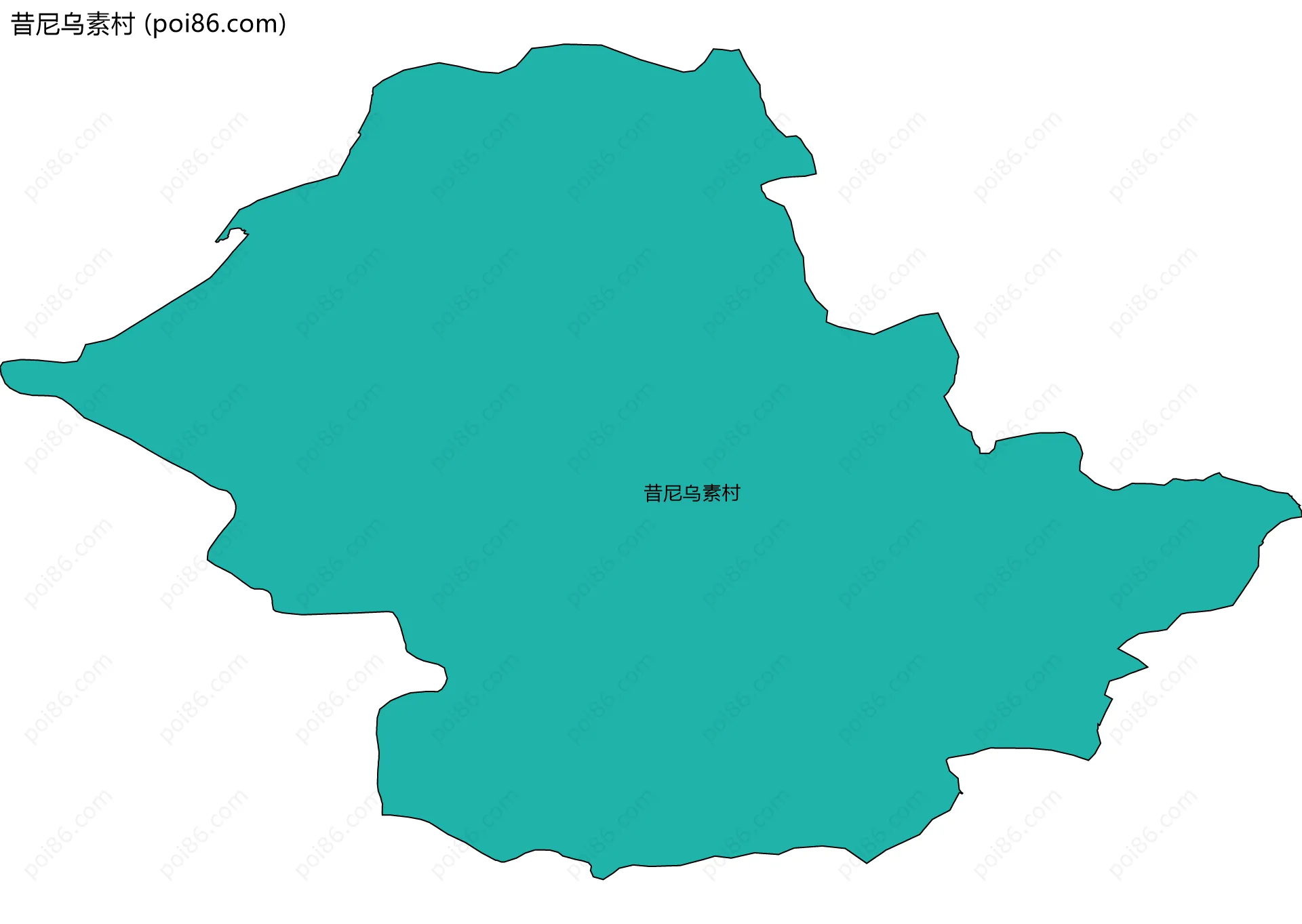 昔尼乌素村边界地图