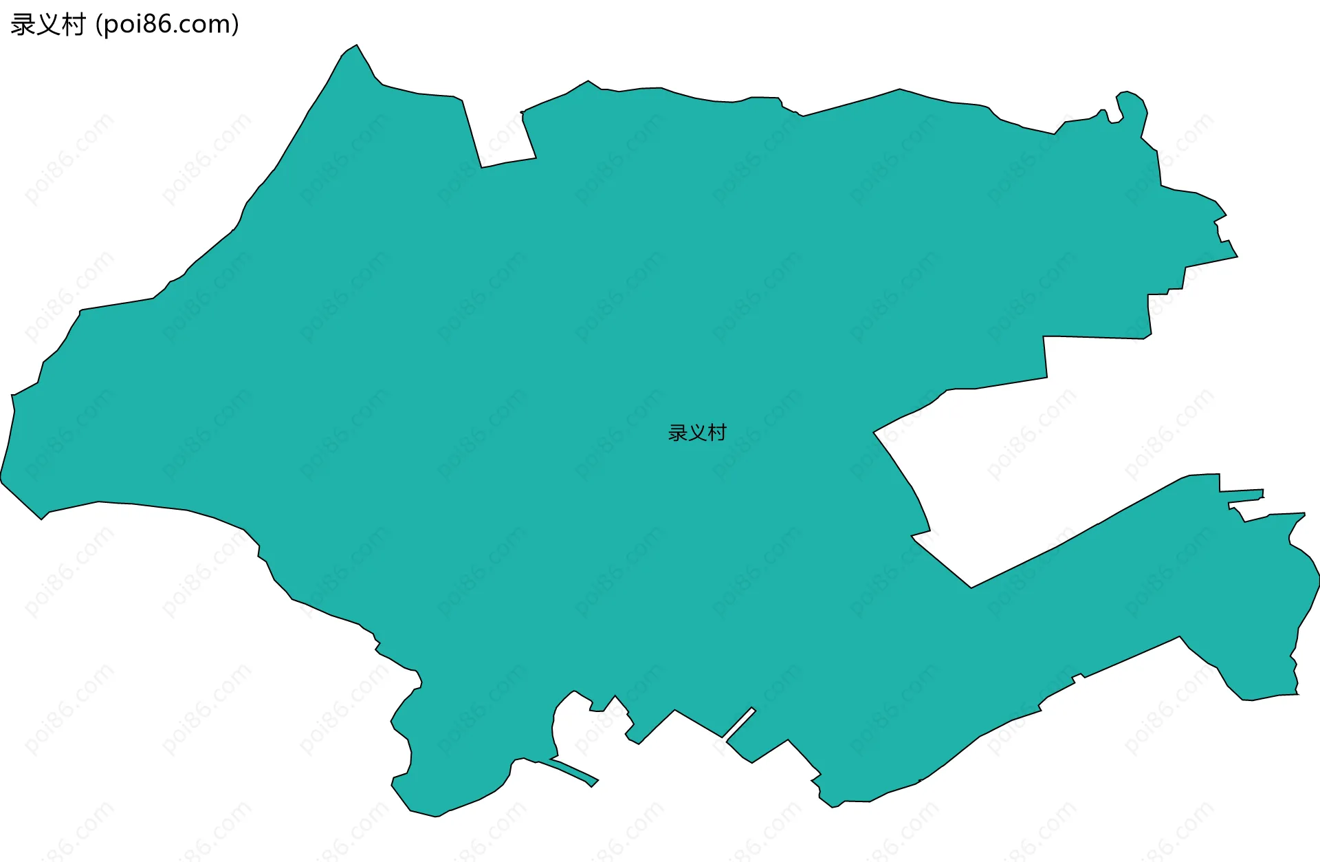 录义村边界地图