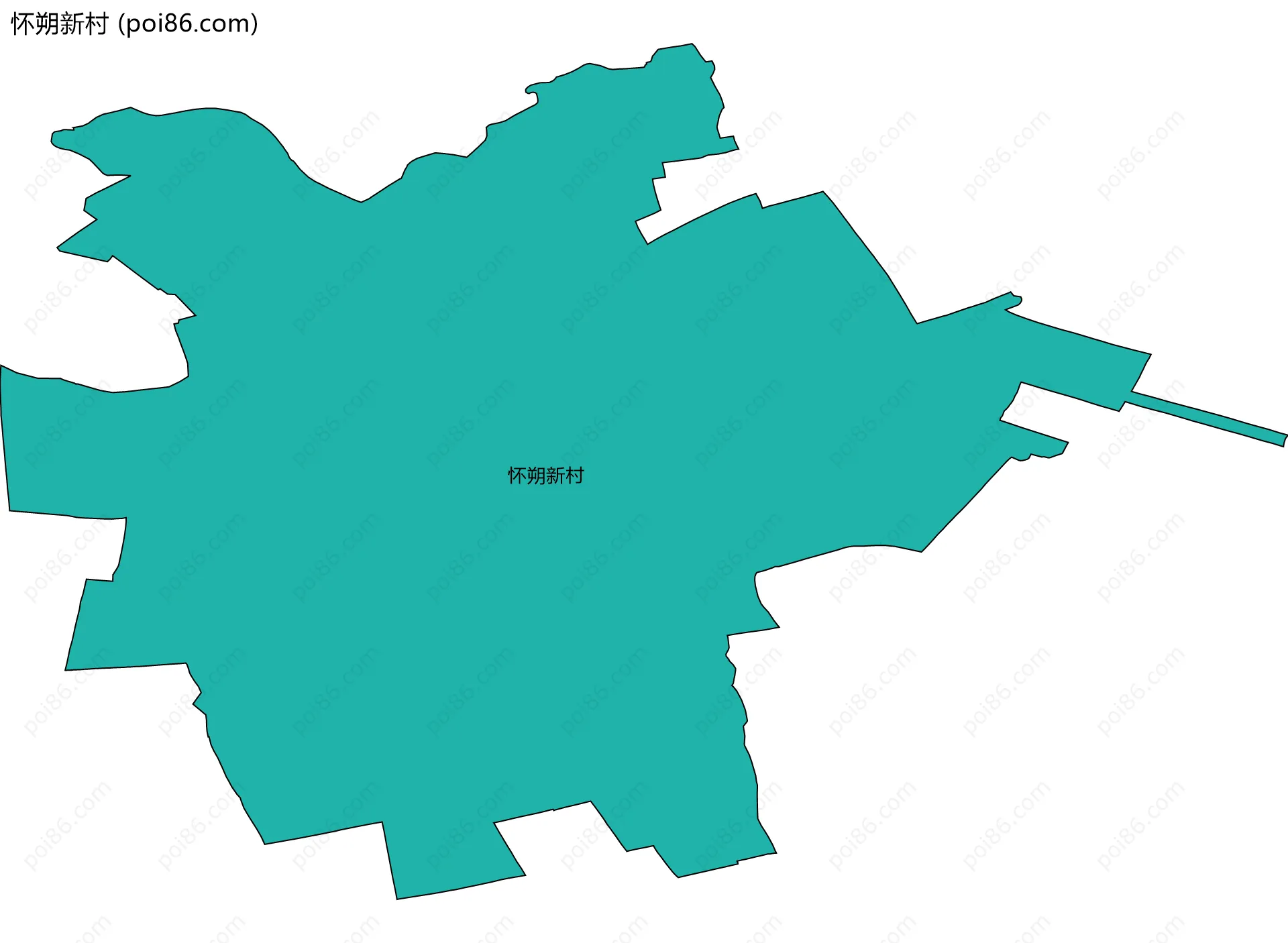 怀朔新村边界地图