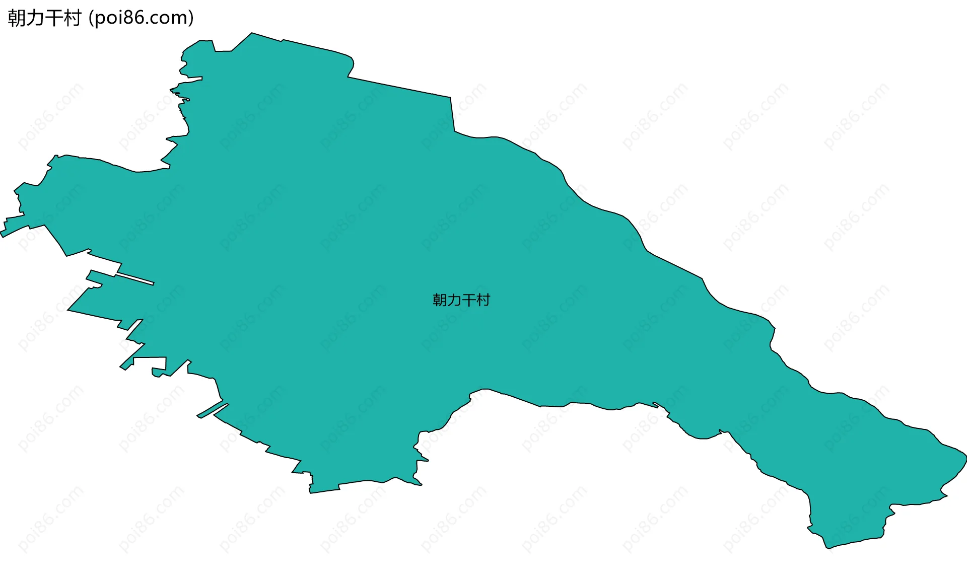 朝力干村边界地图
