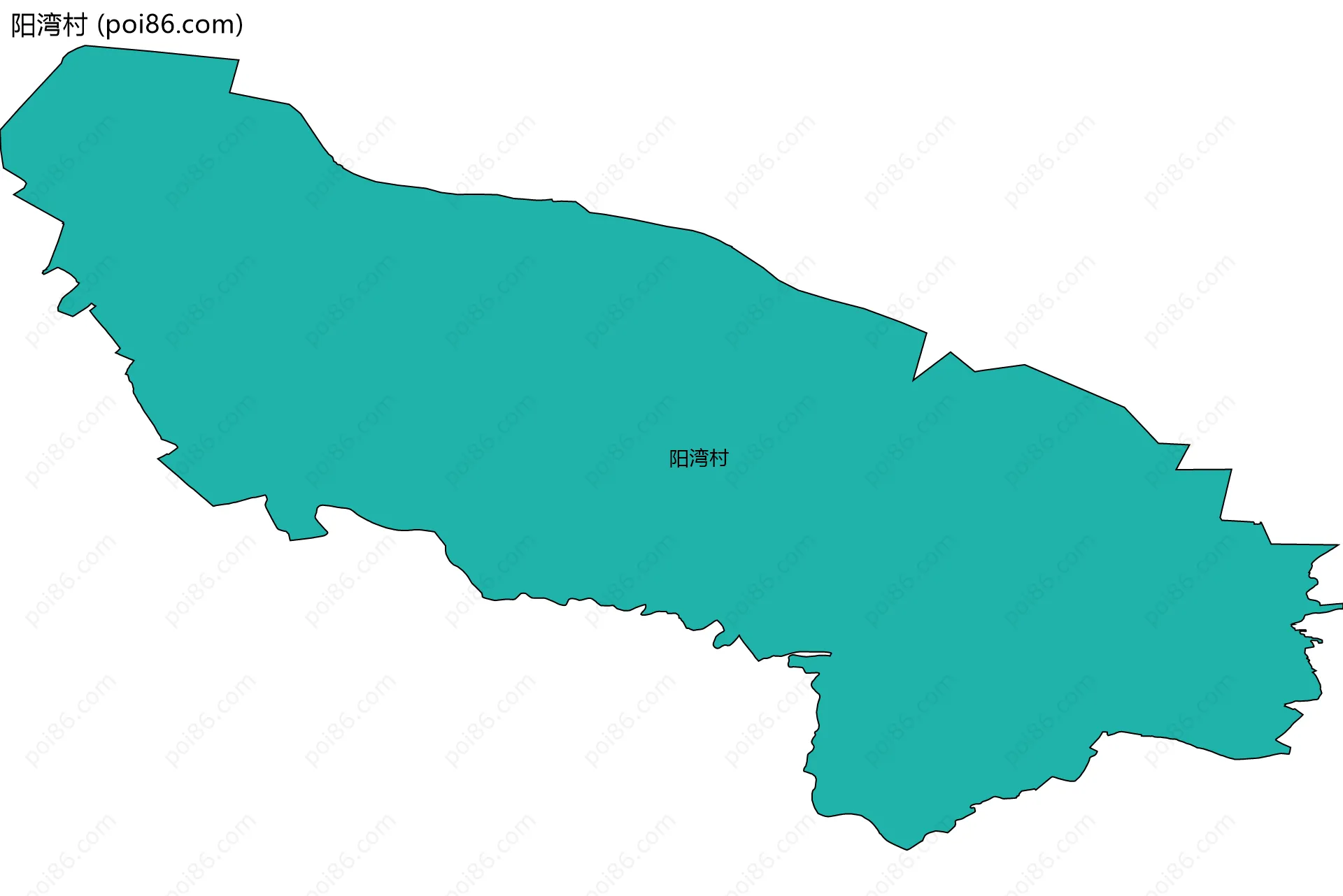 阳湾村边界地图