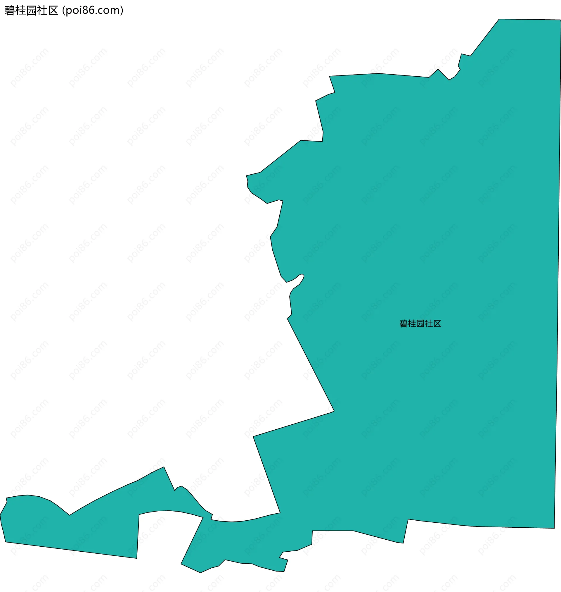 碧桂园社区边界地图