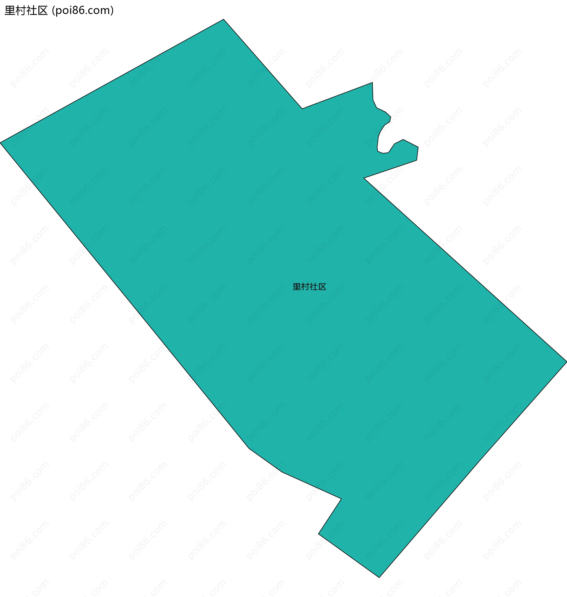 里村社区边界地图