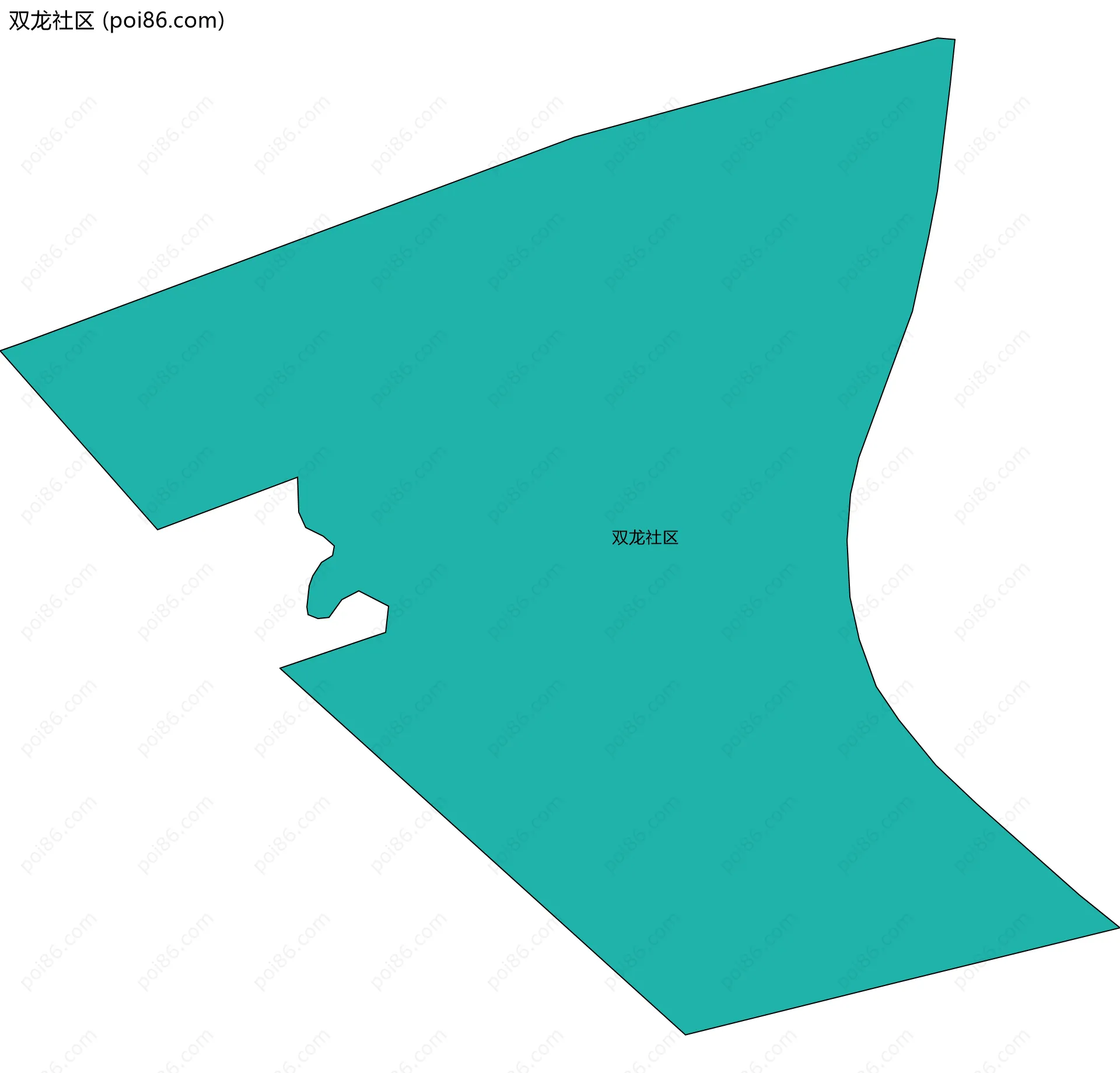 双龙社区边界地图
