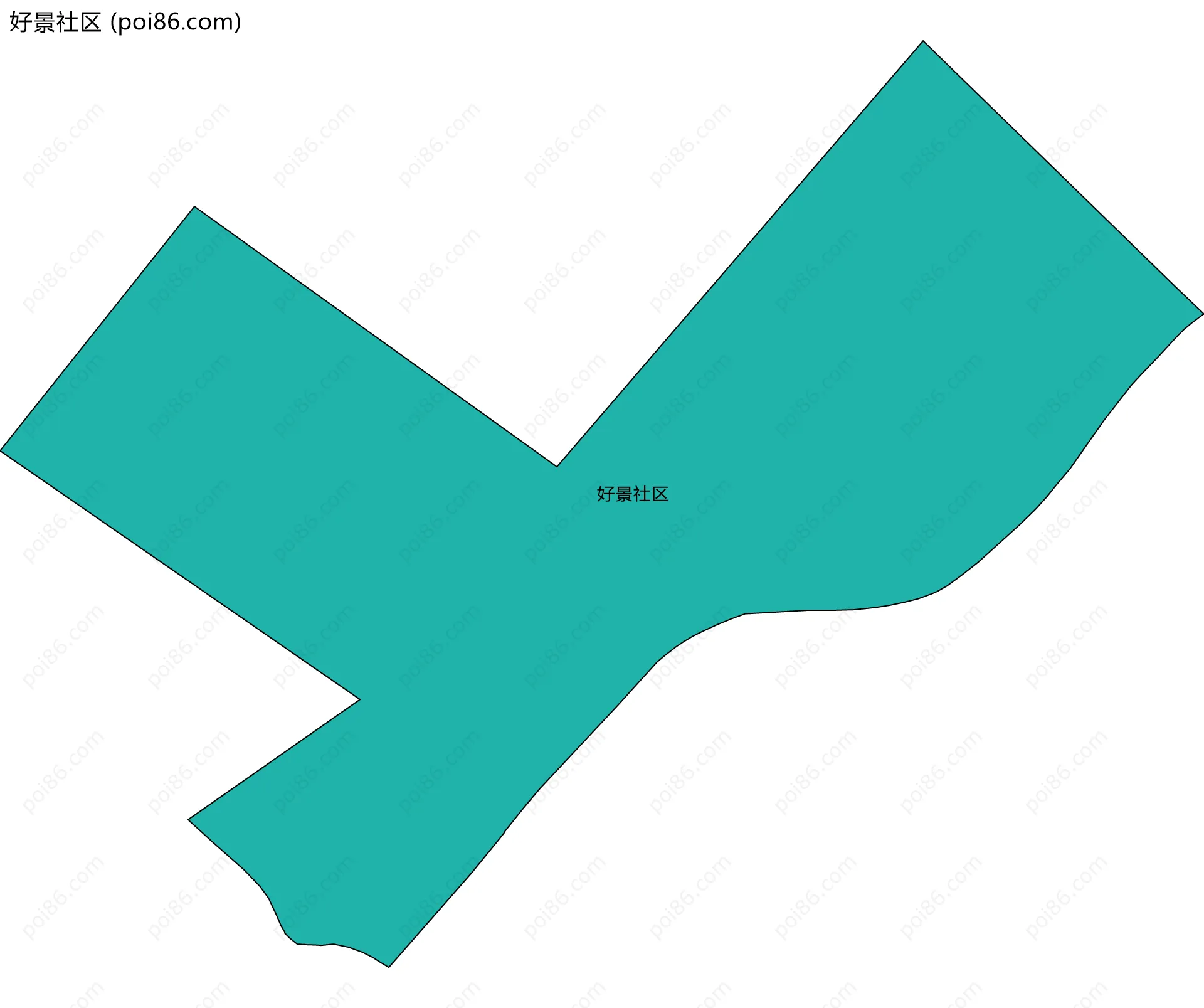 好景社区边界地图