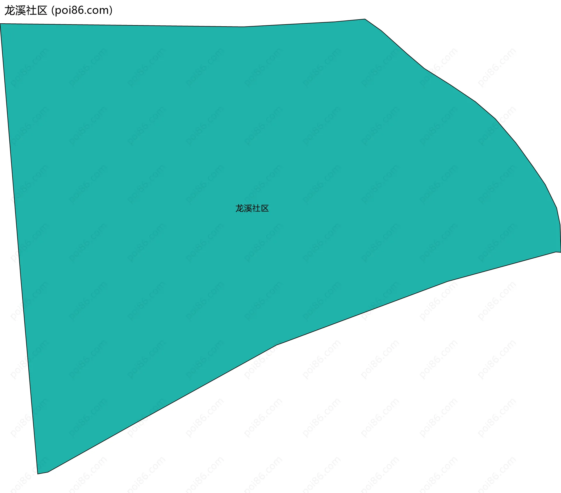 龙溪社区边界地图