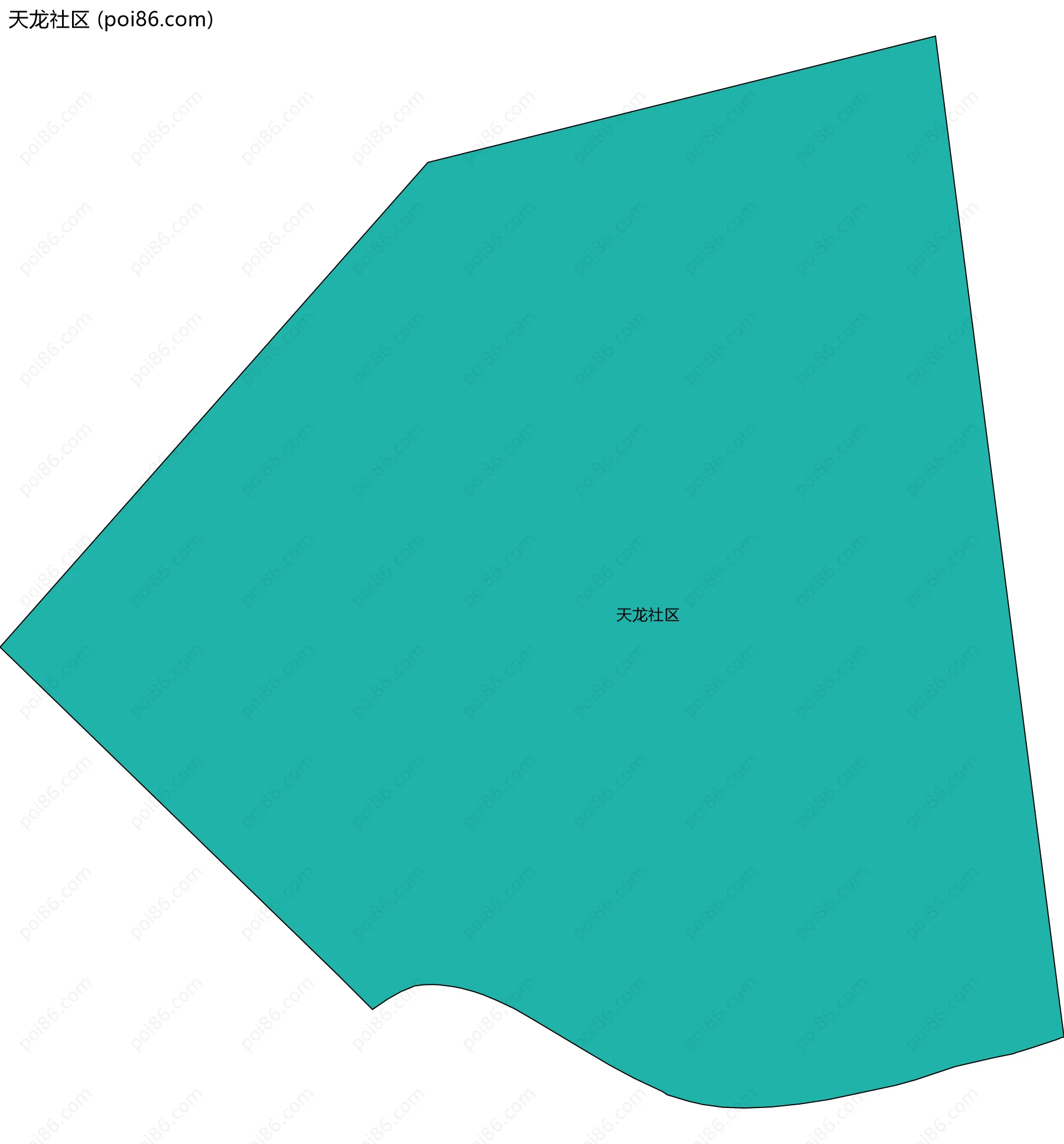 天龙社区边界地图