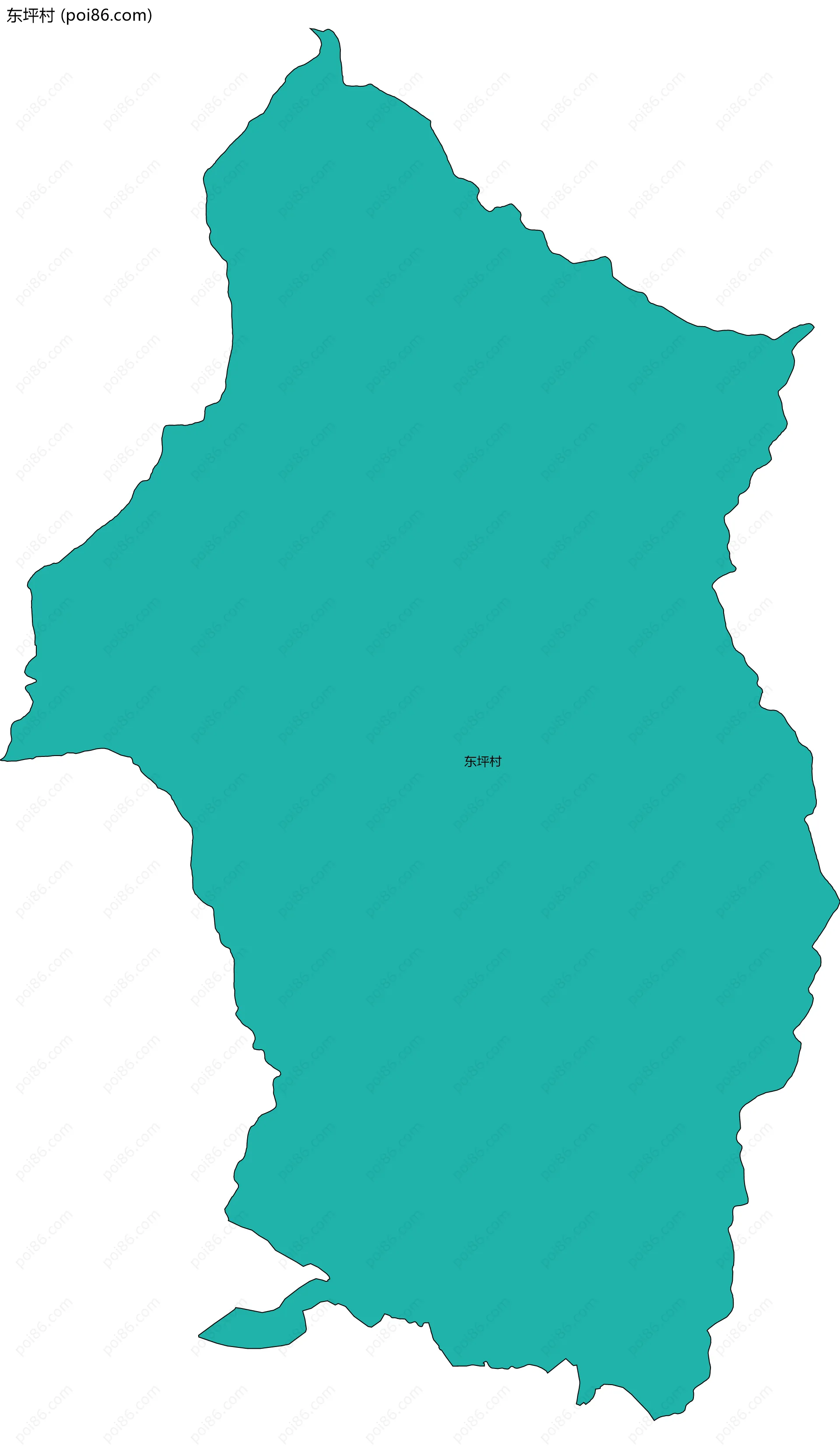 东坪村边界地图