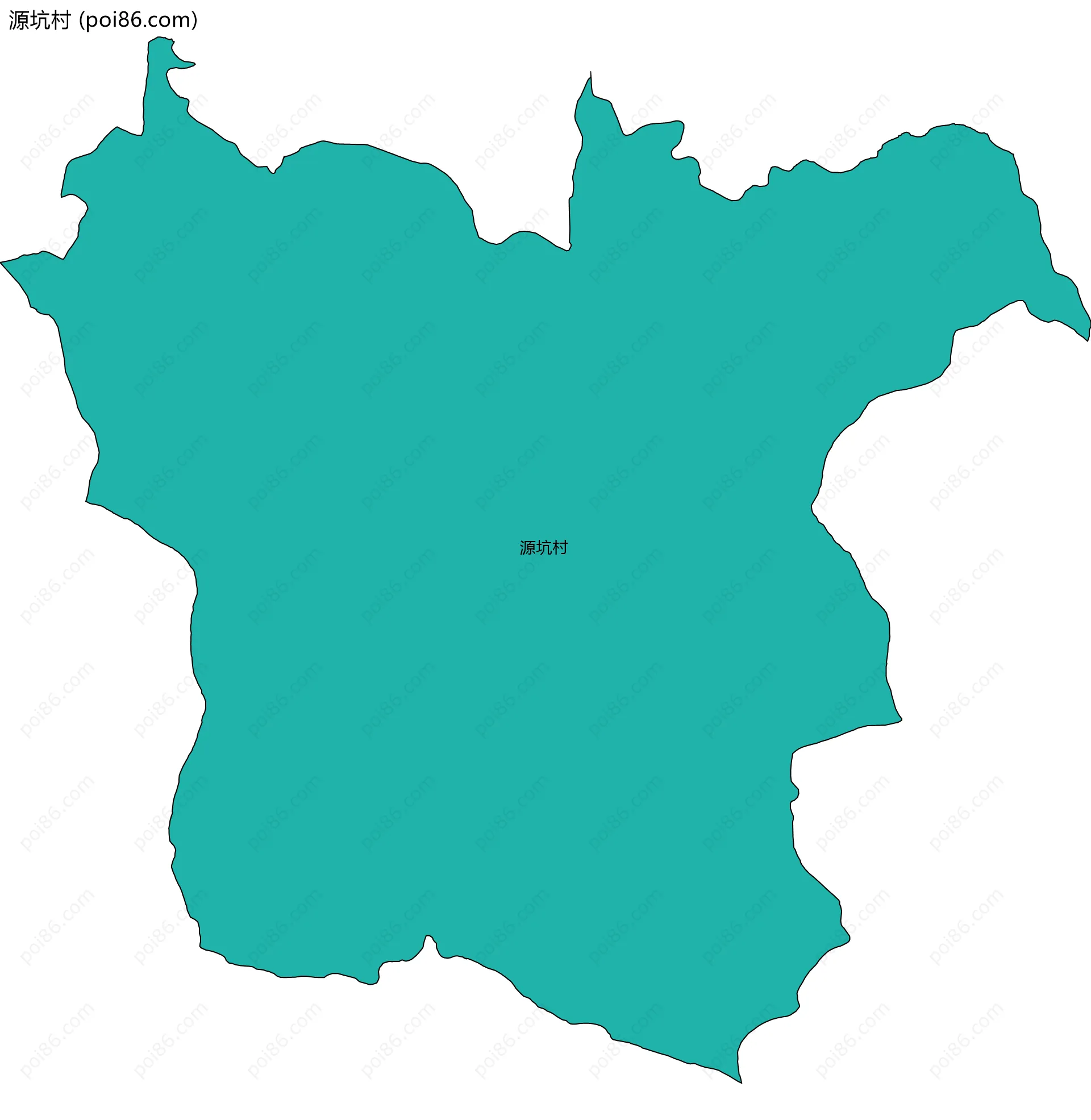源坑村边界地图