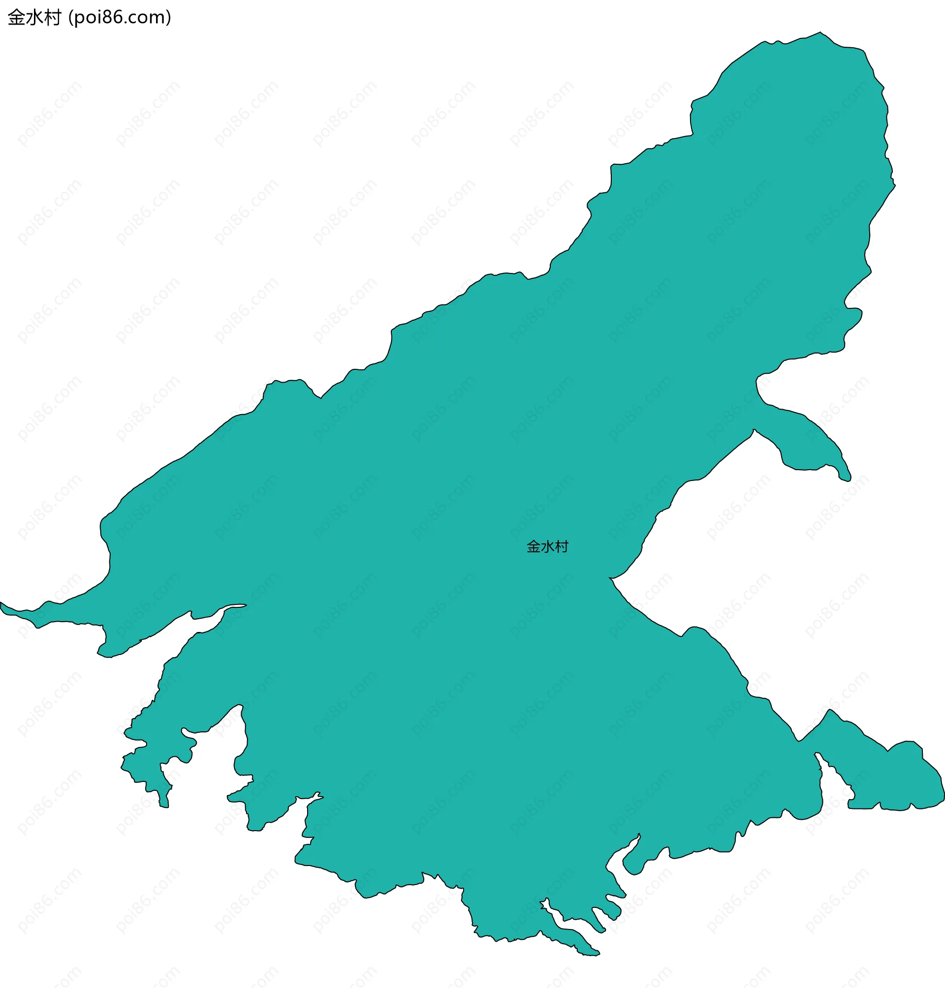 金水村边界地图