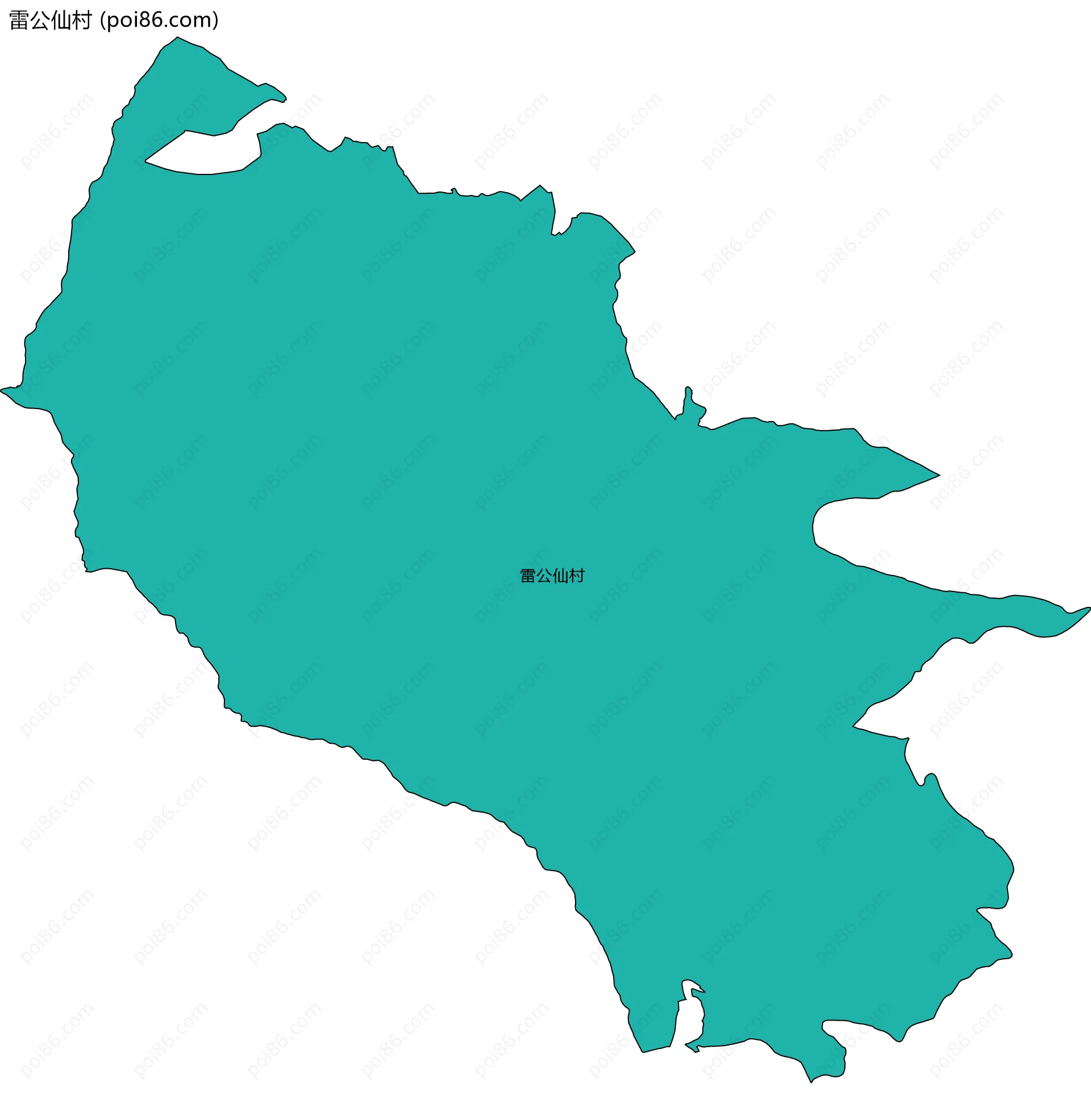 雷公仙村边界地图
