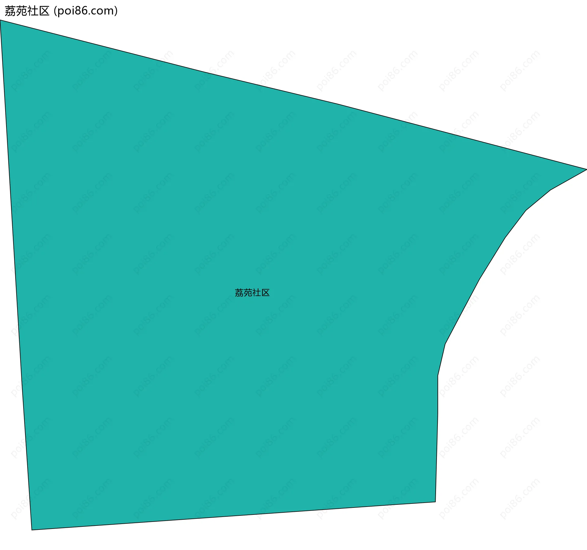荔苑社区边界地图