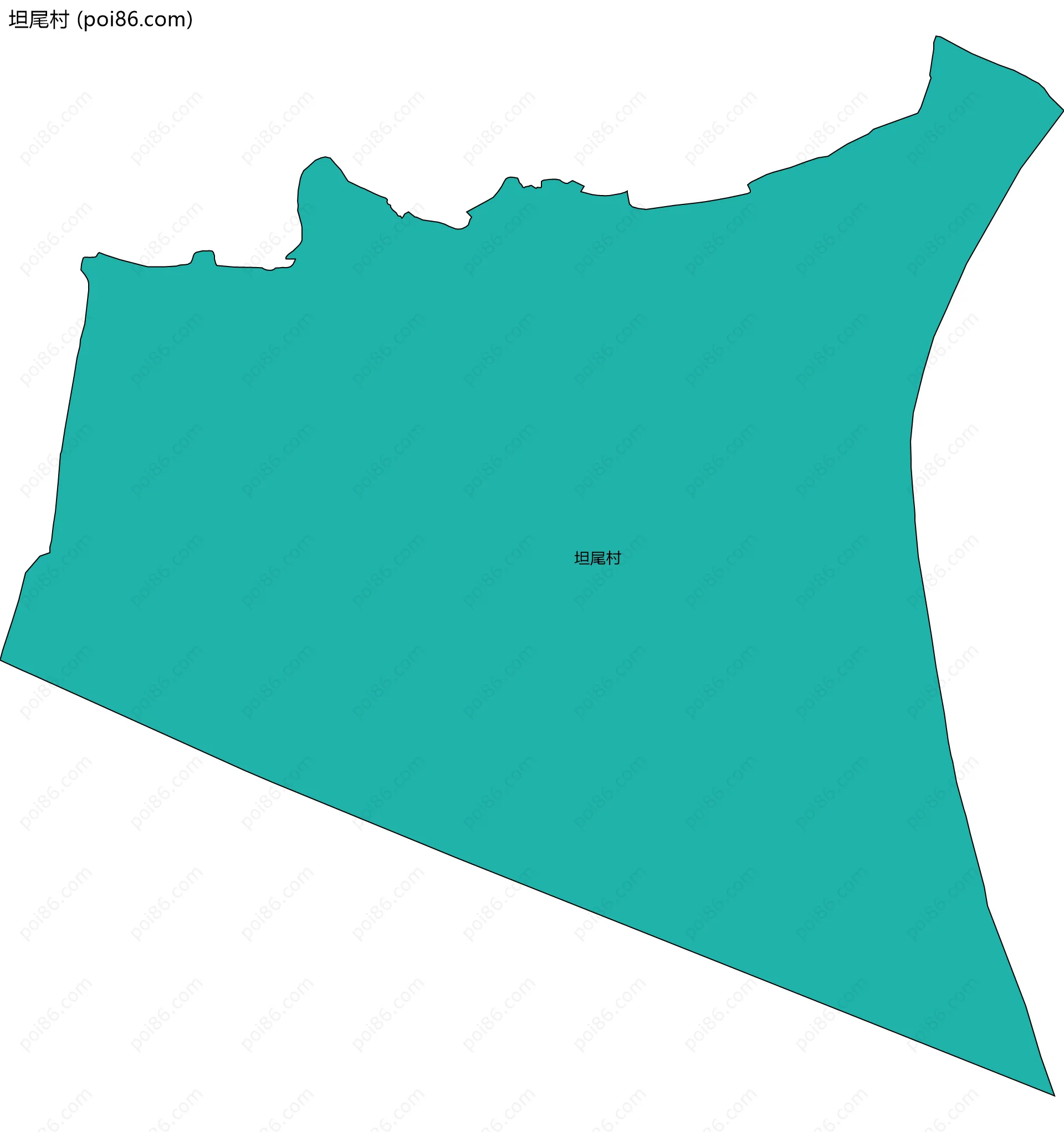 坦尾村边界地图