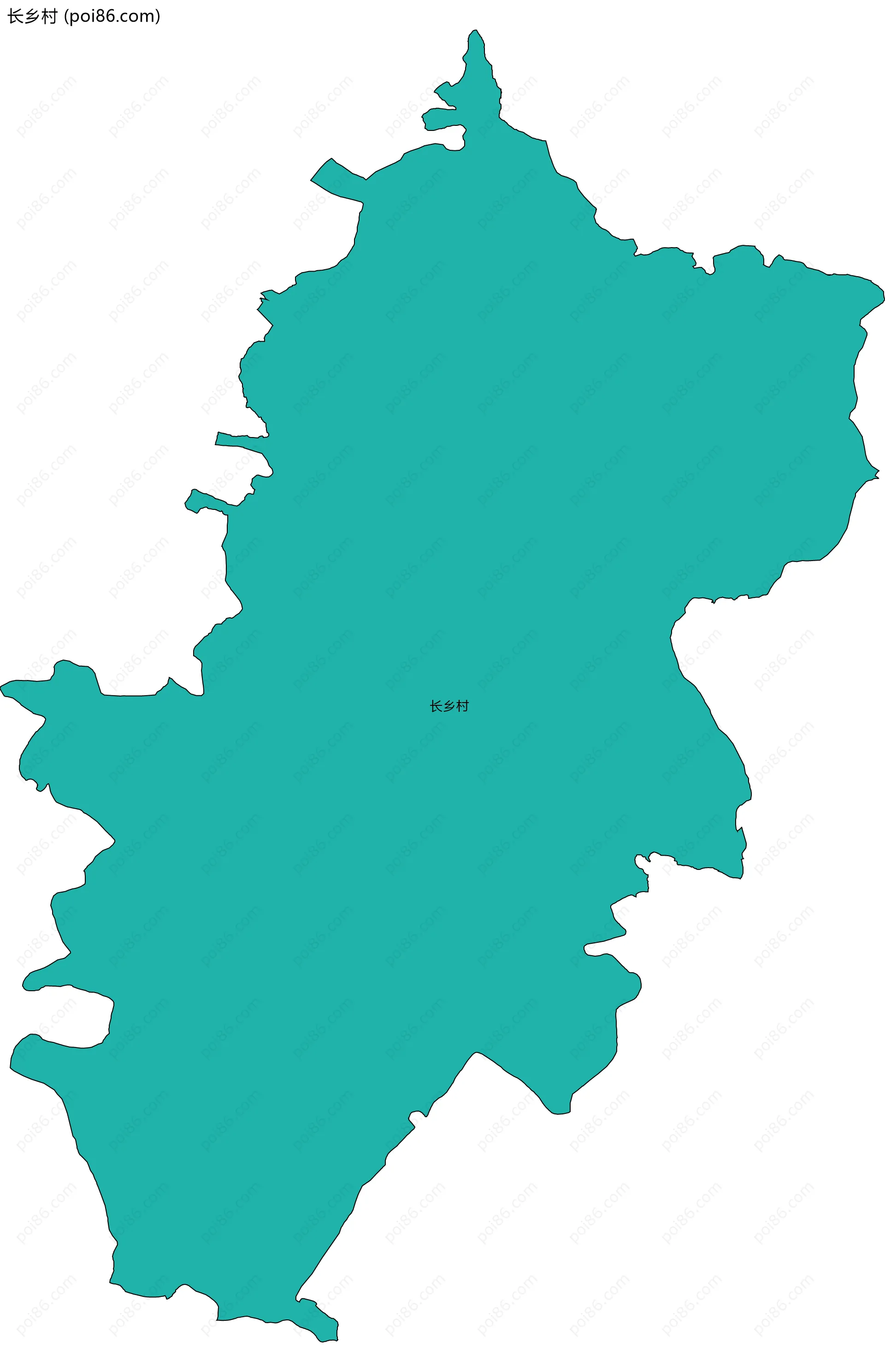 长乡村边界地图