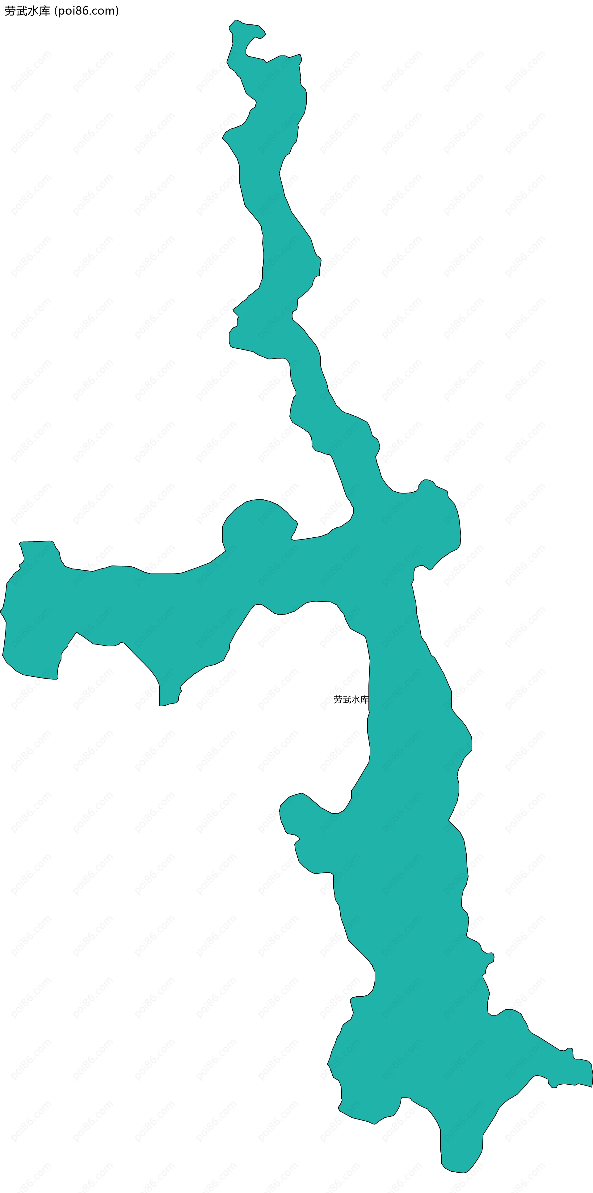 劳武水库边界地图