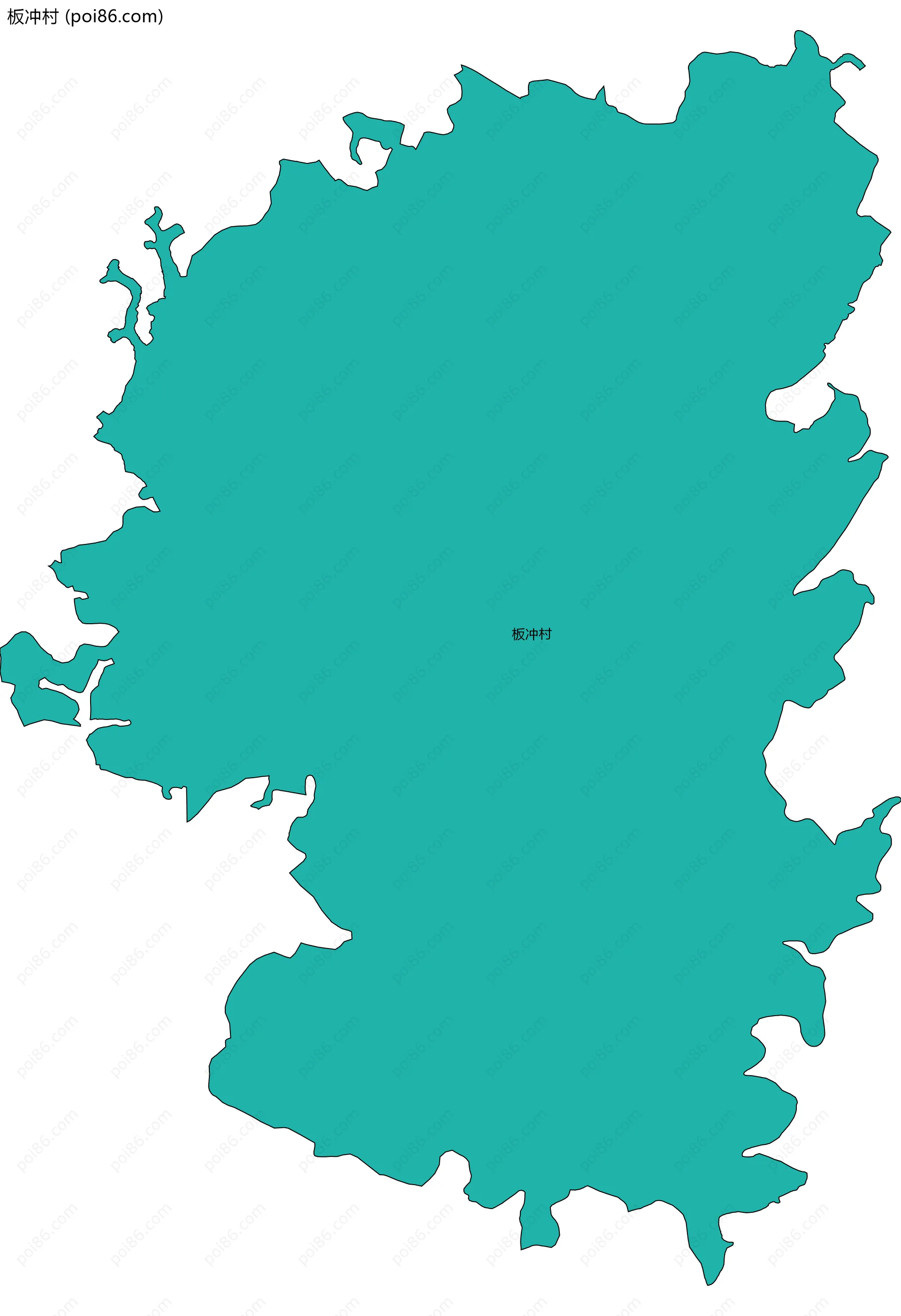 板冲村边界地图