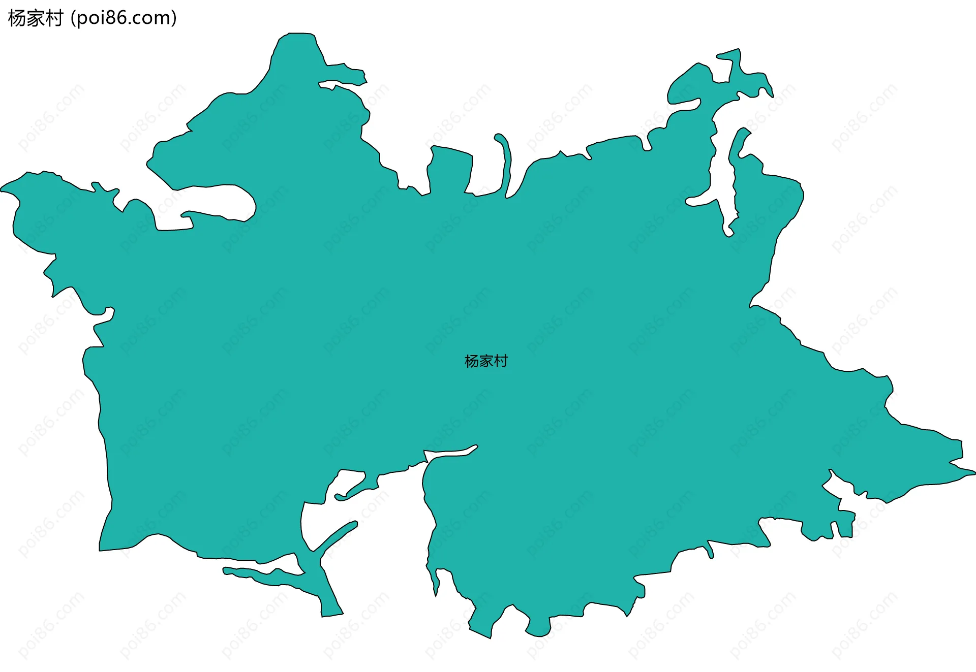 杨家村边界地图