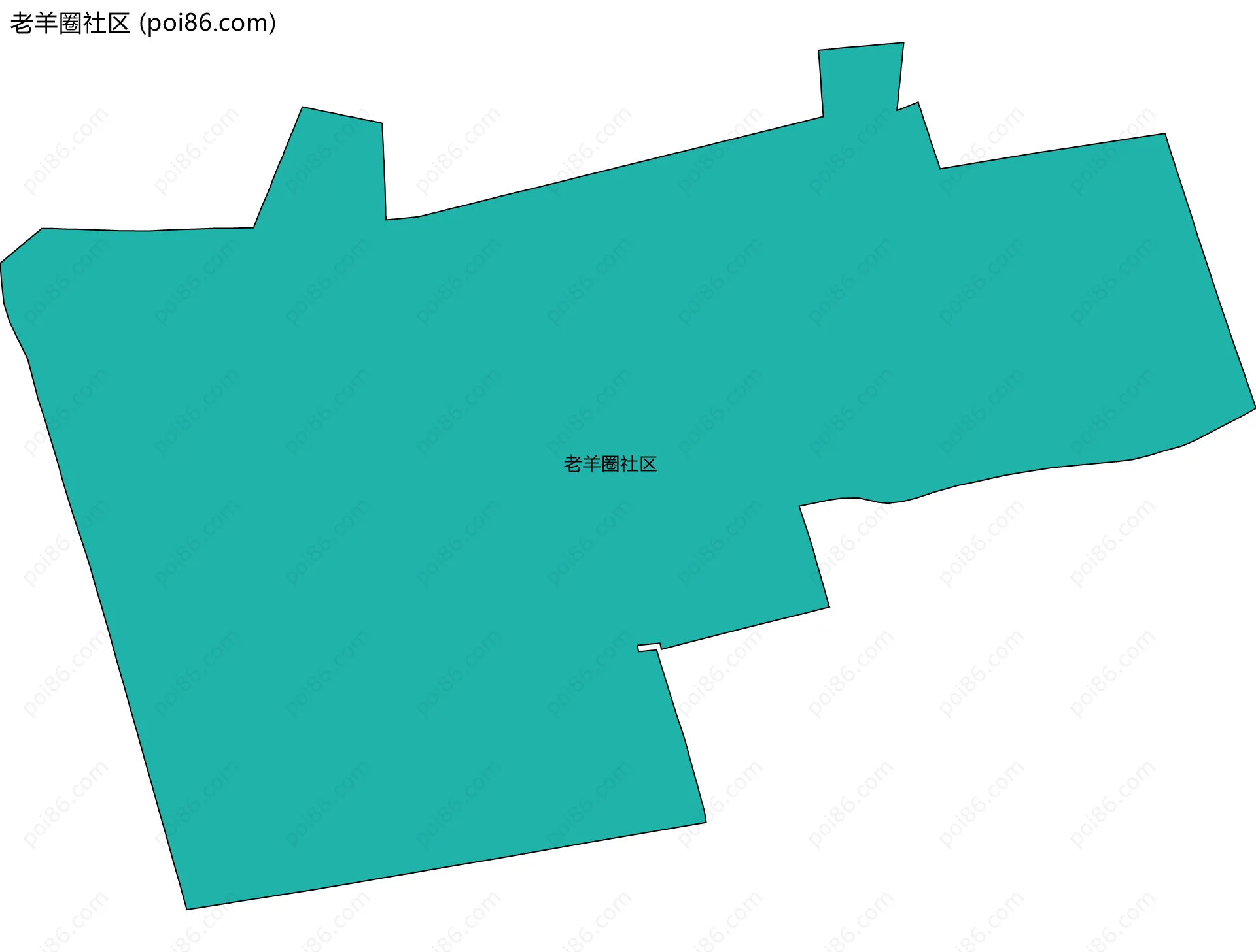 老羊圈社区边界地图