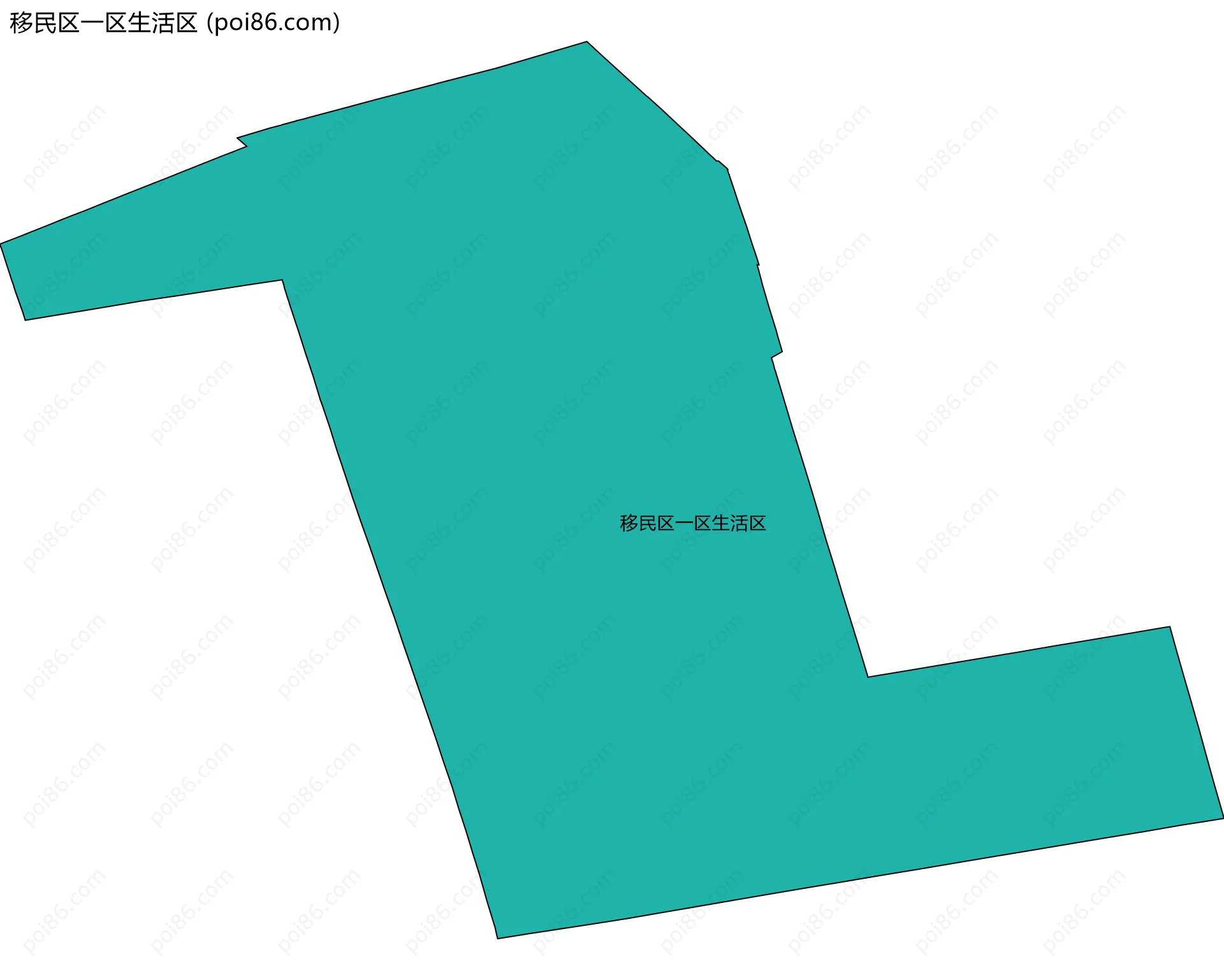 移民区一区生活区边界地图