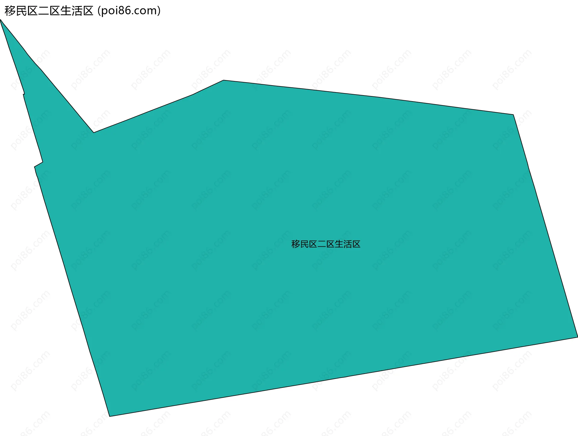 移民区二区生活区边界地图
