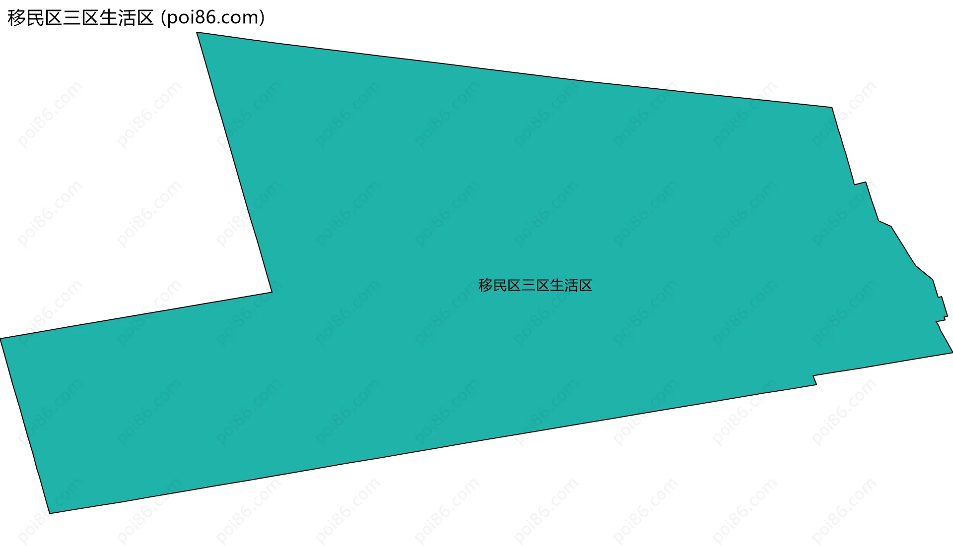移民区三区生活区边界地图