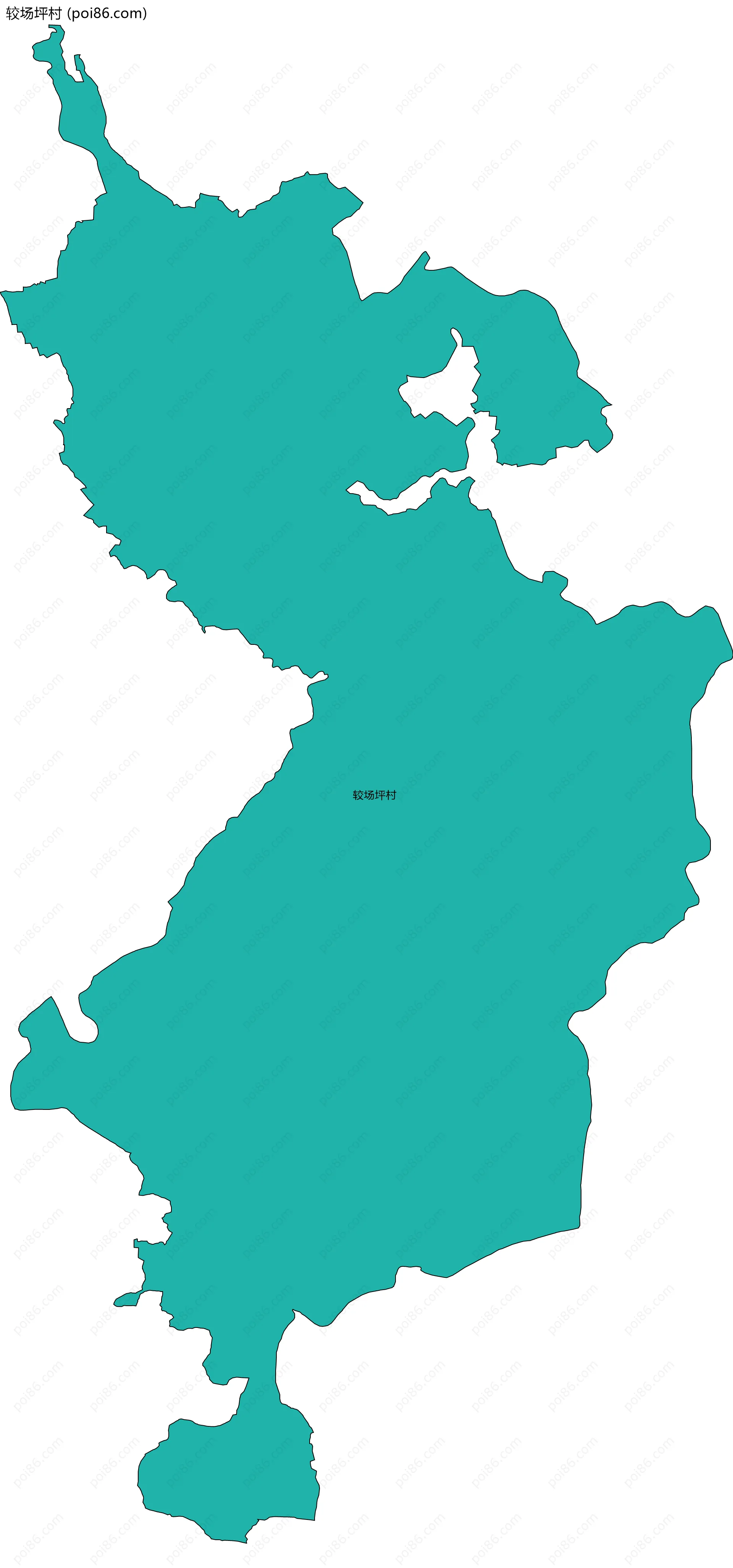 较场坪村边界地图