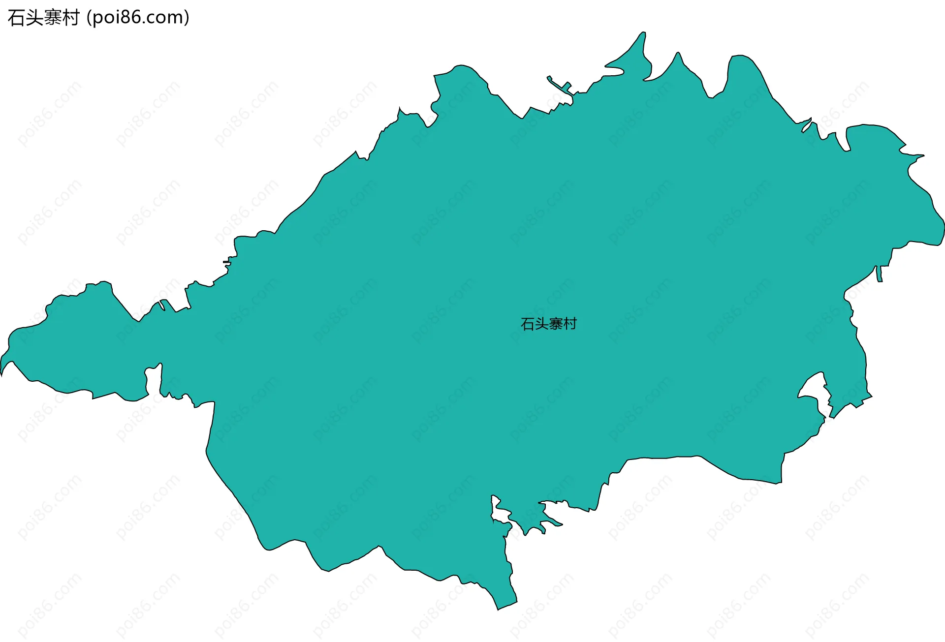石头寨村边界地图