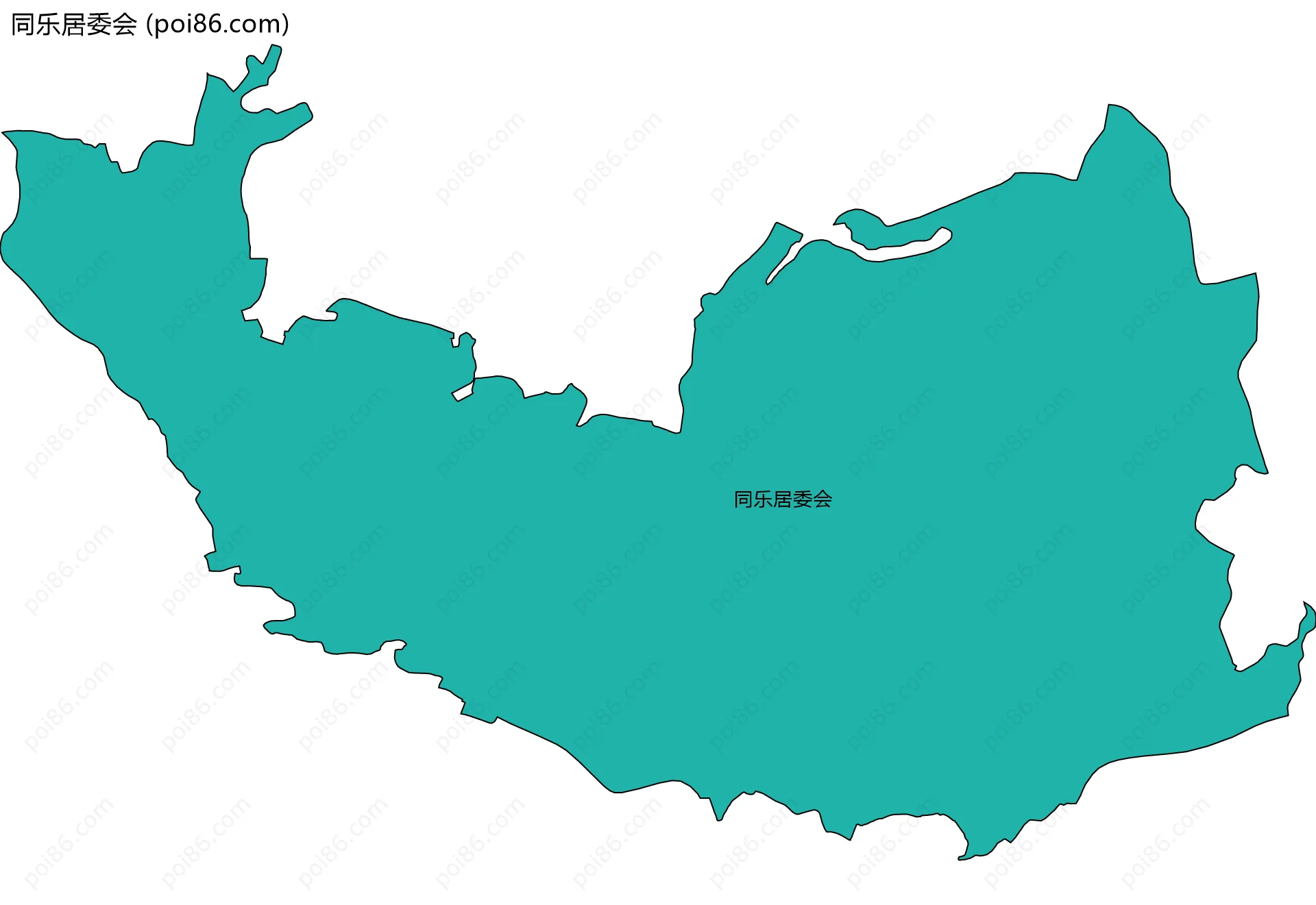 同乐居委会边界地图