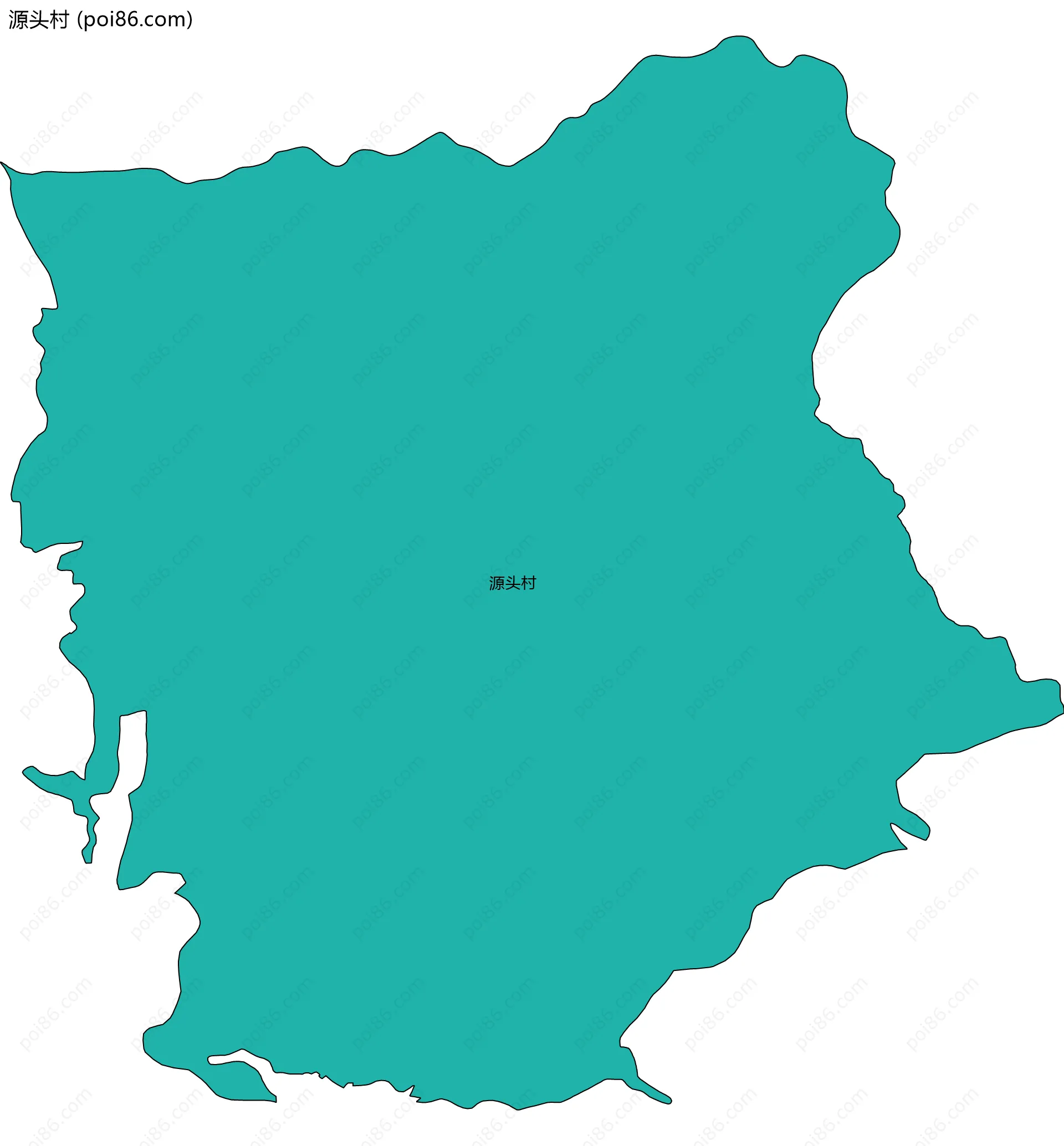 源头村边界地图