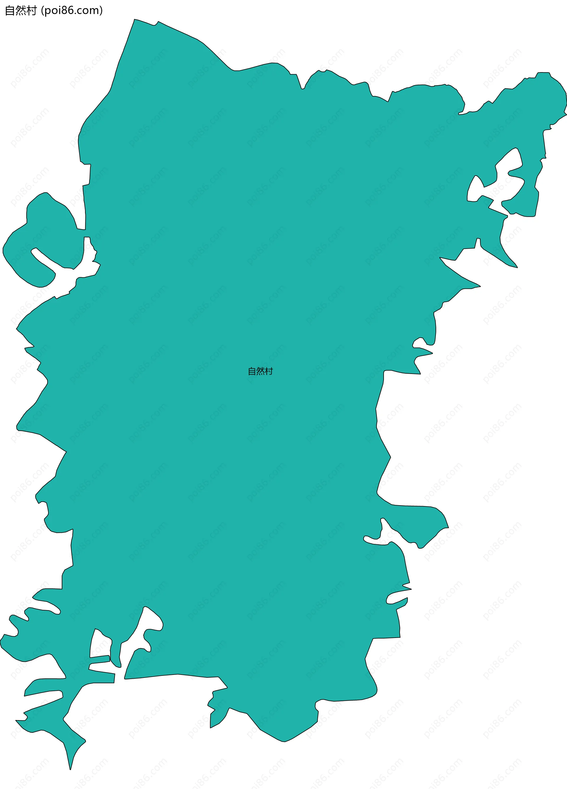 自然村边界地图