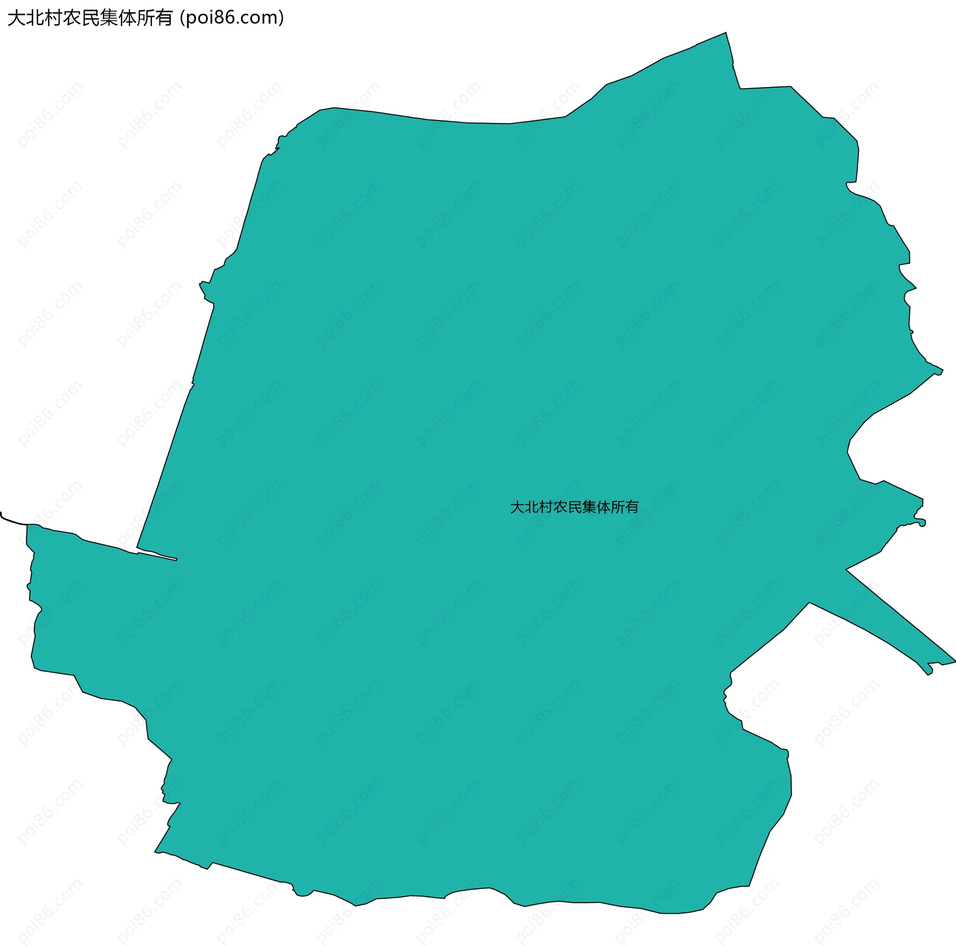 大北村农民集体所有边界地图