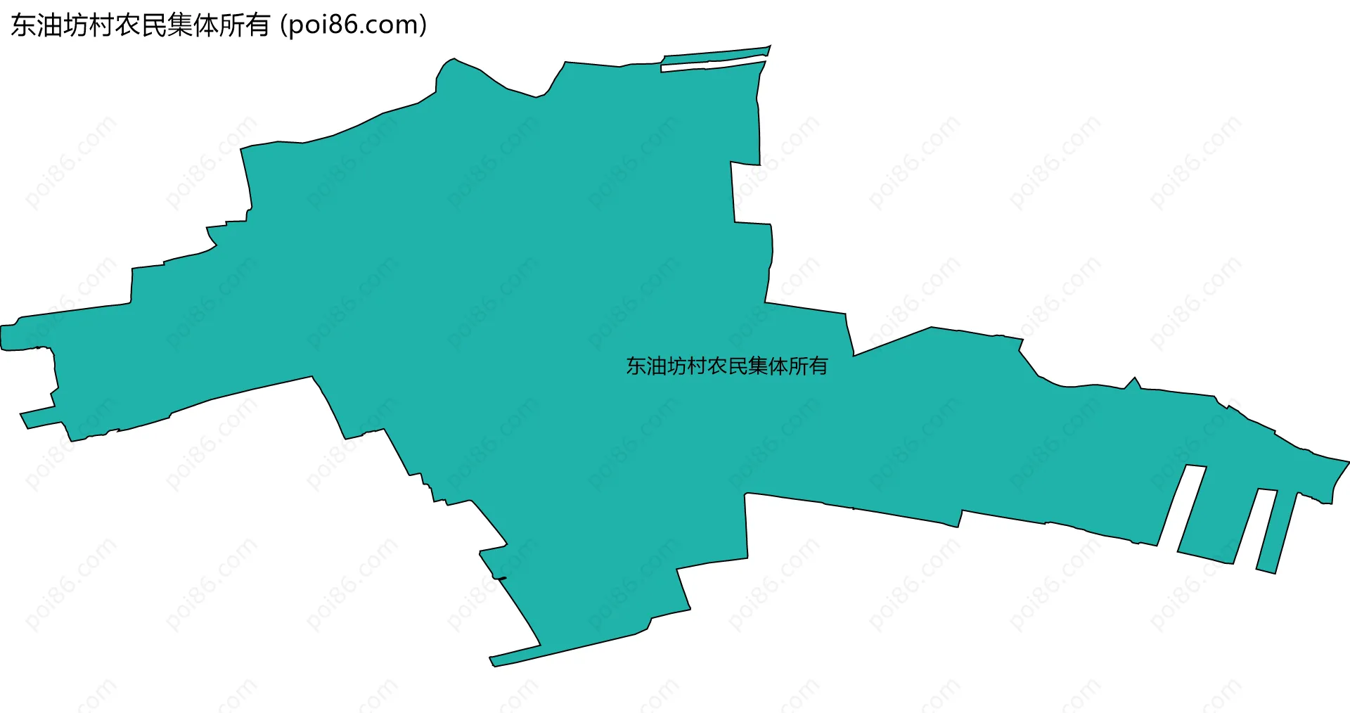 东油坊村农民集体所有边界地图