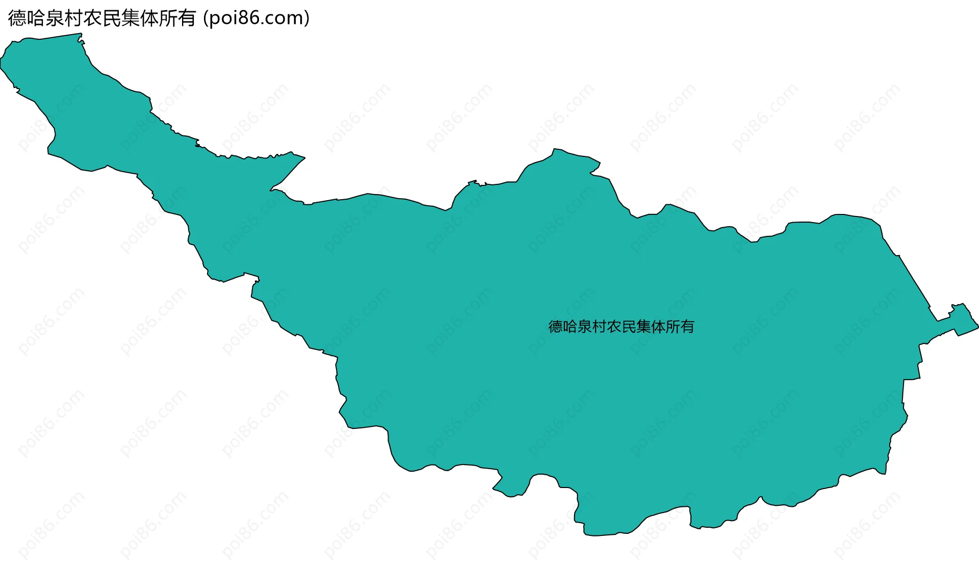 德哈泉村农民集体所有边界地图