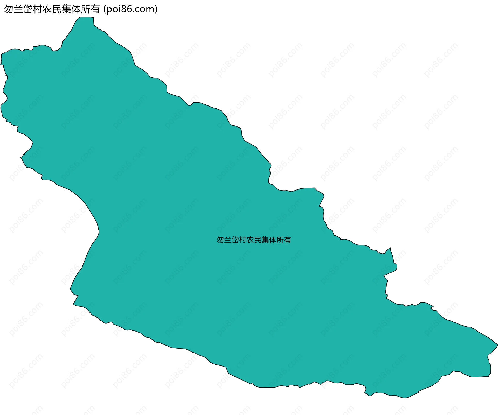 勿兰岱村农民集体所有边界地图
