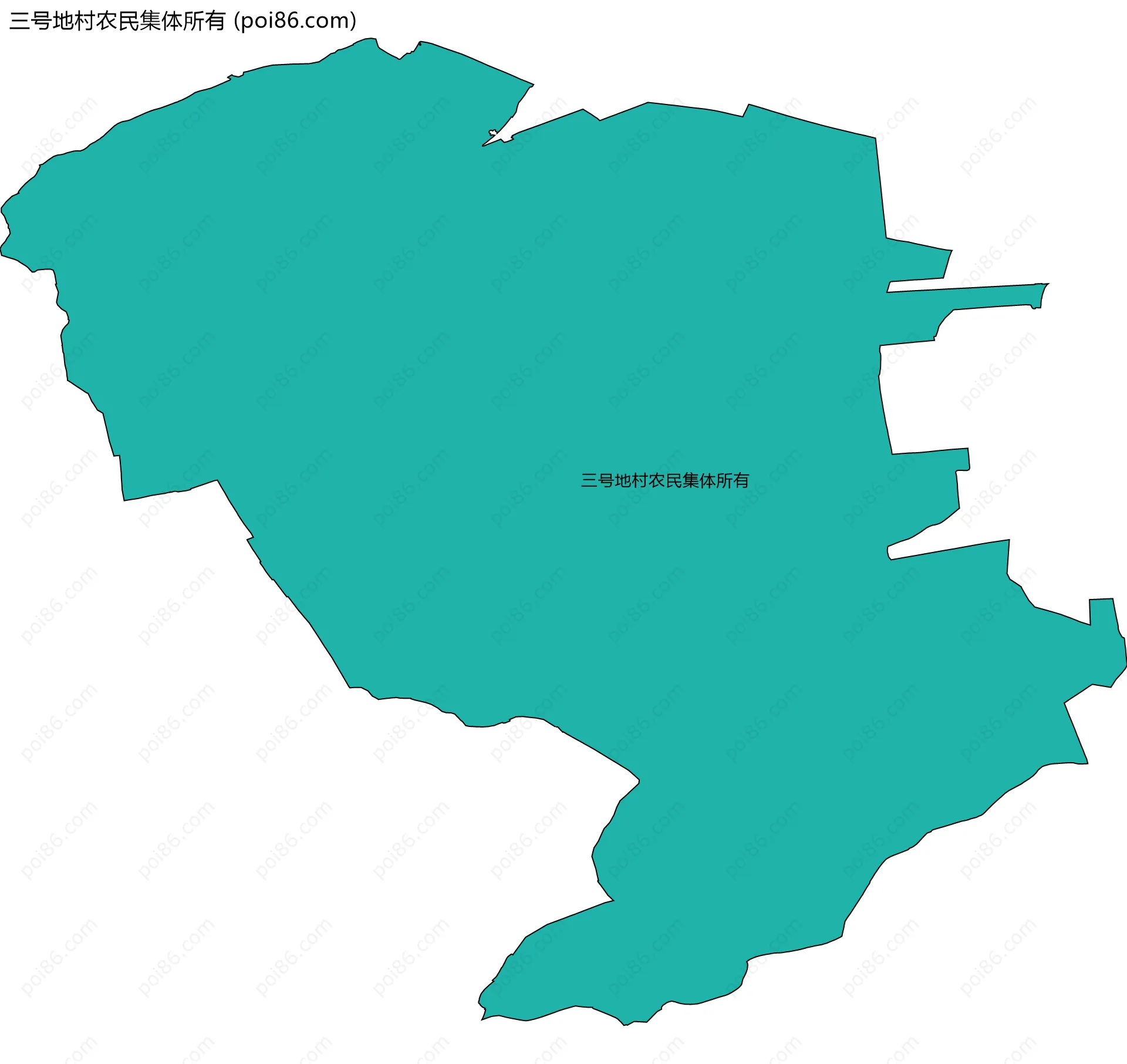 三号地村农民集体所有边界地图