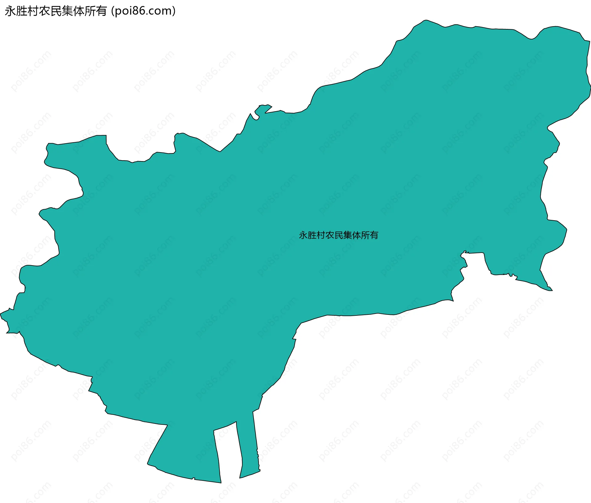 永胜村农民集体所有边界地图