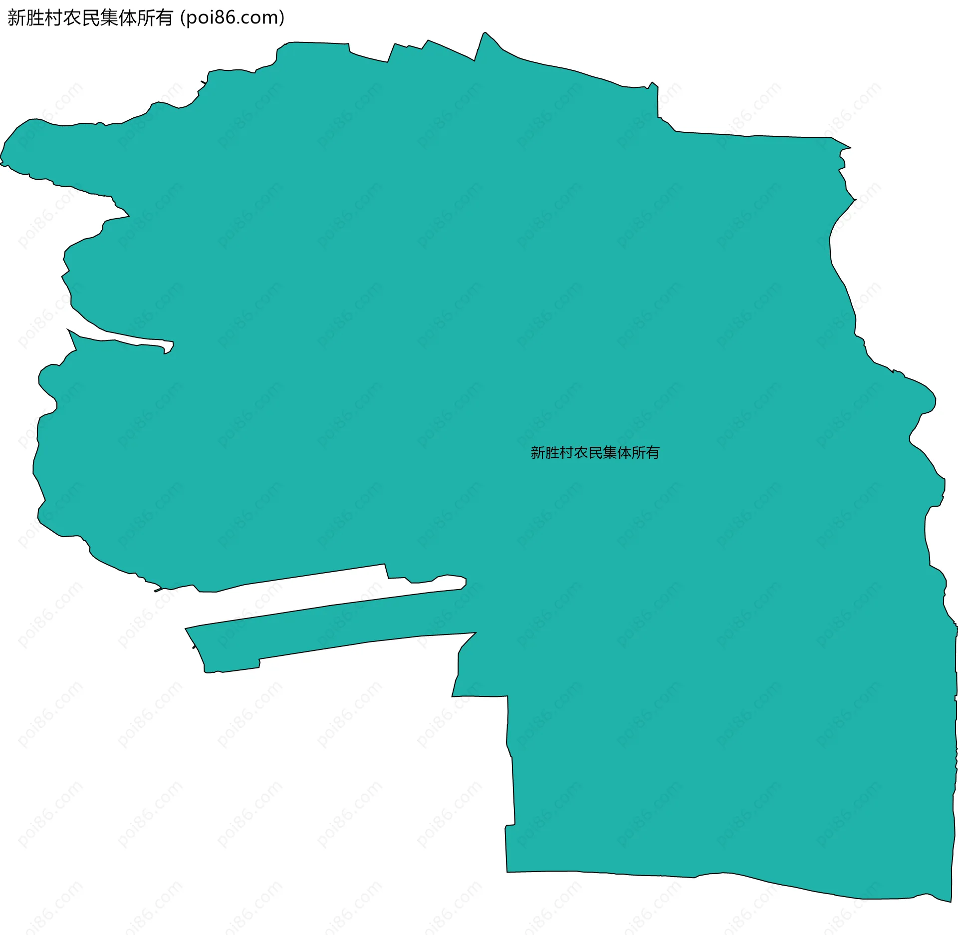 新胜村农民集体所有边界地图
