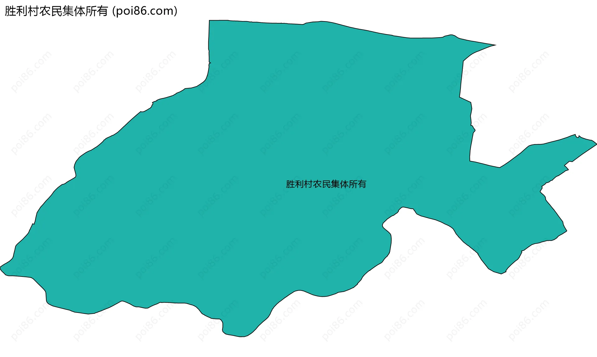 胜利村农民集体所有边界地图