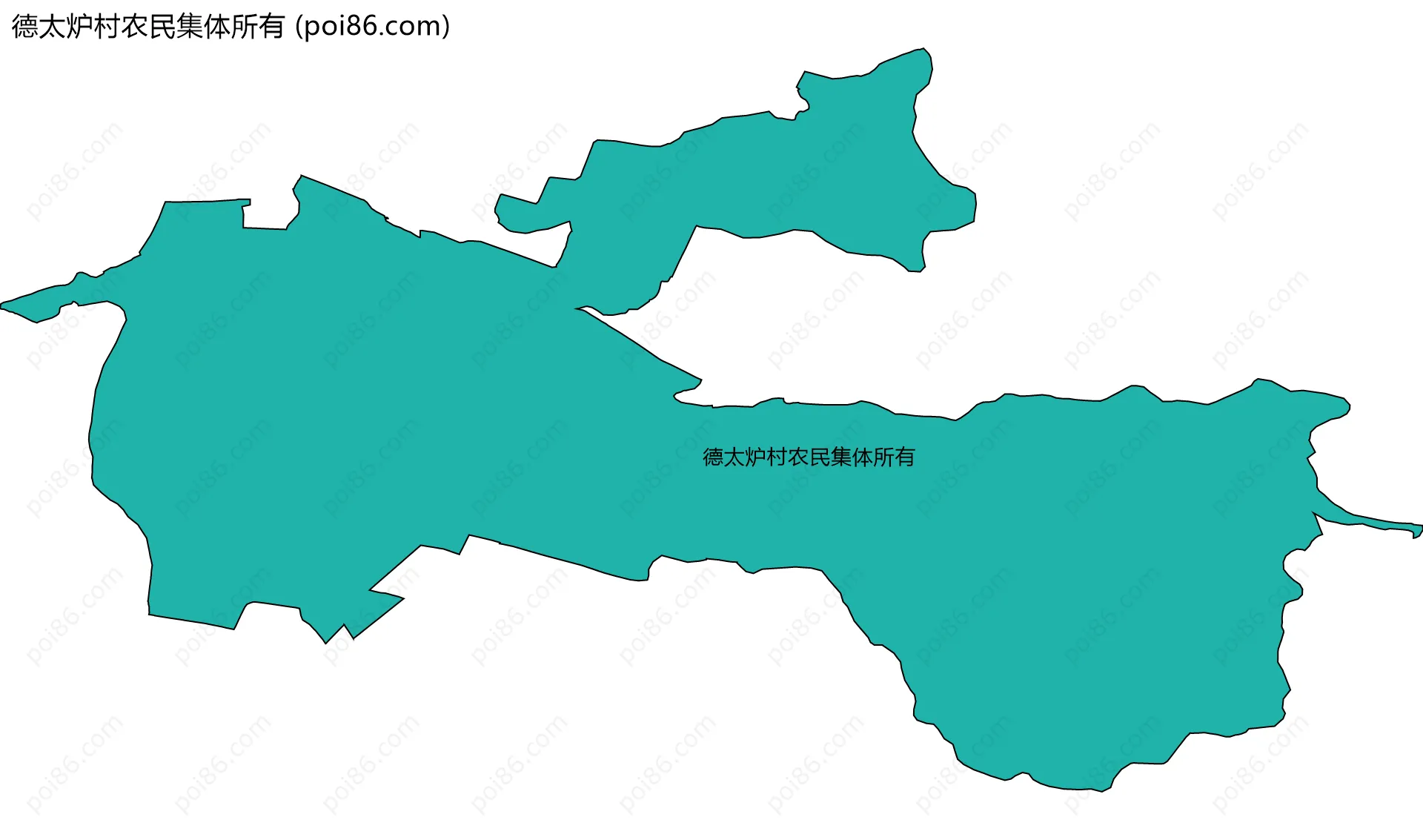 德太炉村农民集体所有边界地图