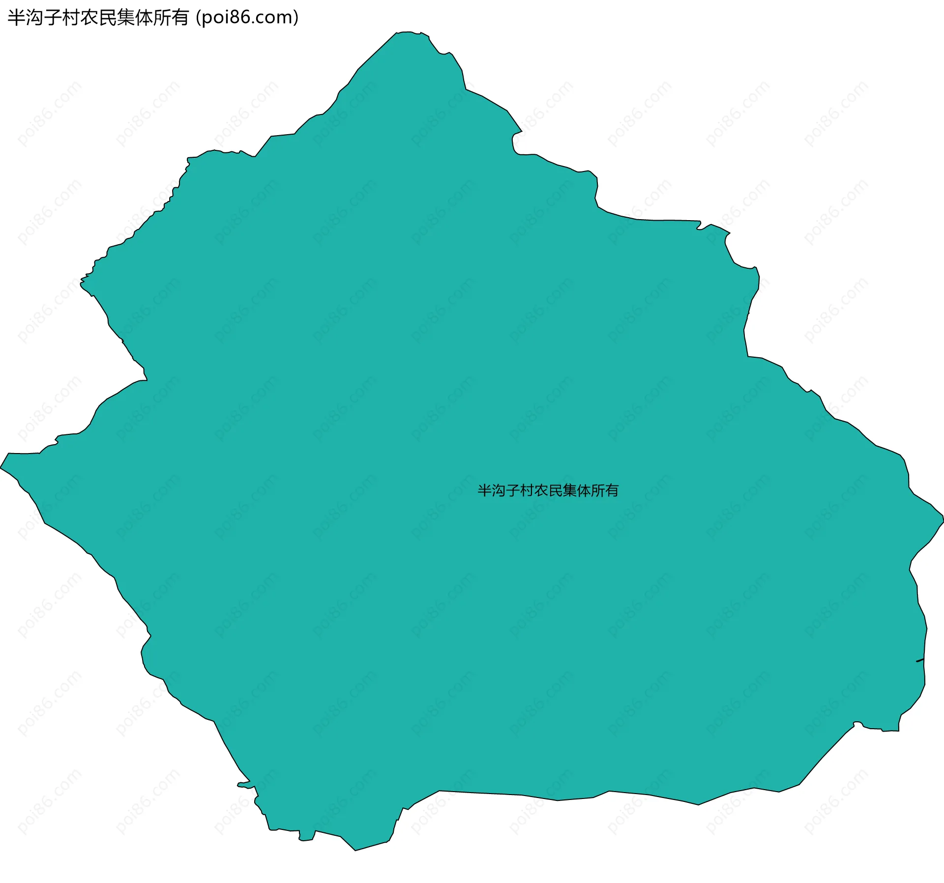 半沟子村农民集体所有边界地图